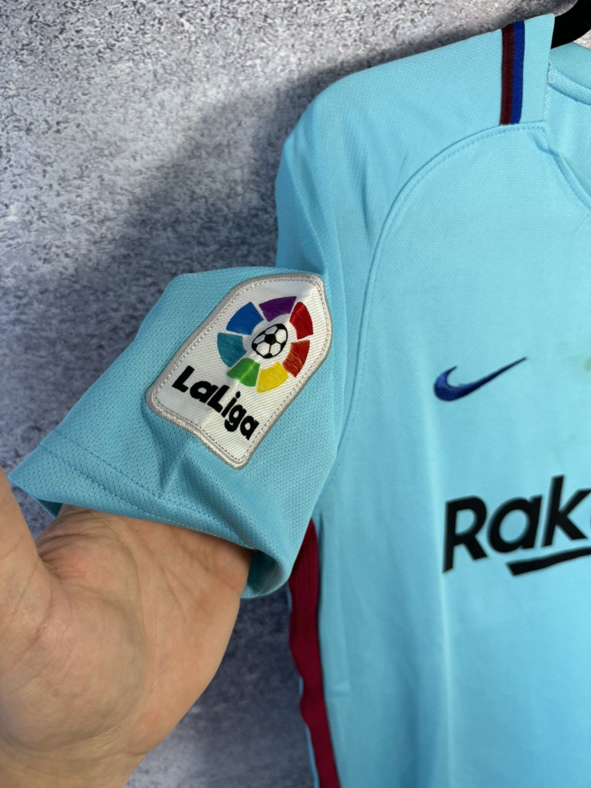 Nike × Vintage MESSI Vintage Barcelona 2017/18 Nike Soccer Jersey y2k Size US S / EU 44-46 / 1 - 6 Thumbnail