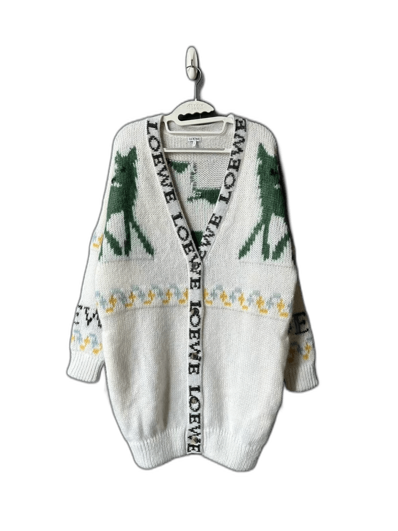 Loewe Loewe Deer Mohair Cardigan XS-yf Size US XS / EU 42 / 0 - 1 Thumbnail
