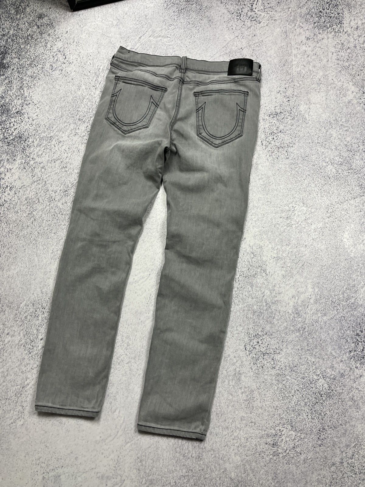 Japanese Brand × True Religion True Religion Rocco Distressed Relaxed Skinny Jeans Y2k Rare Size US 34 / EU 50 - 12 Thumbnail