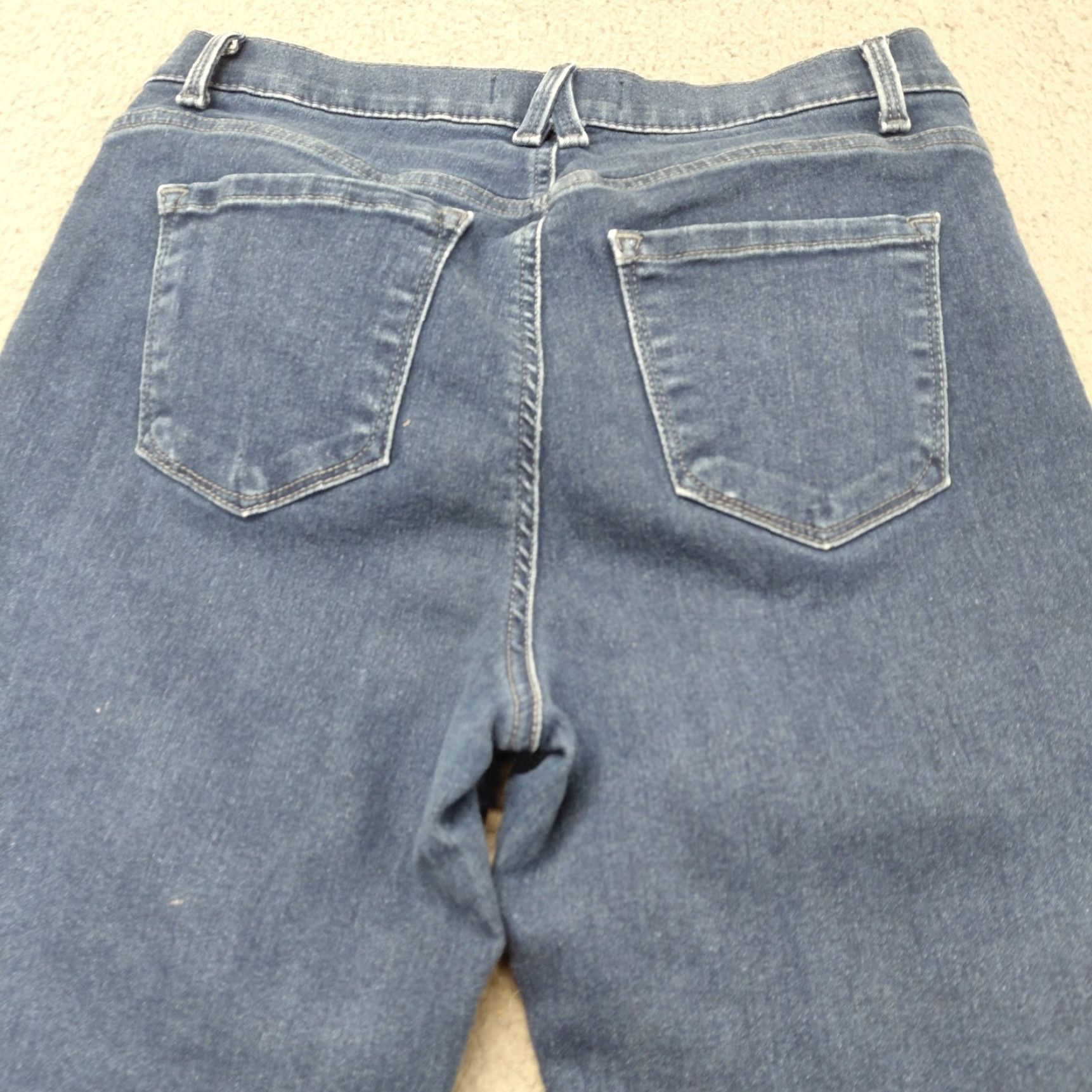 Vintage Angels Forever Young Capri Jeans Women Size 8 Signature Straight Crop Denim Comfort Casual Travel Summer 90s Bohemian Size 30" / US 8 / IT 44 - 6 Thumbnail