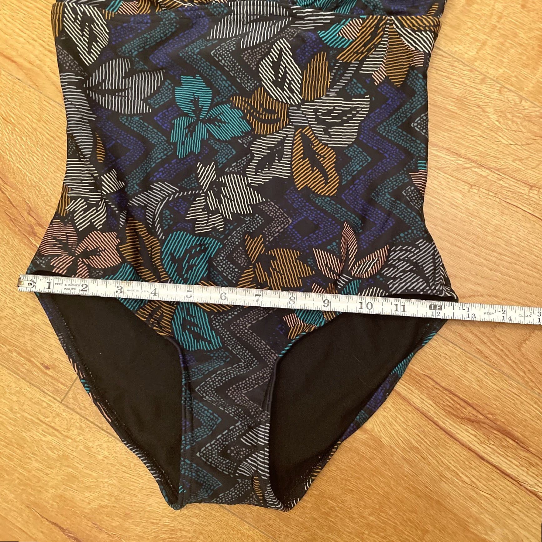 Prana Prana One Piece Swimsuit Women XS New Green Floral Bohemian NWT Strappy Size ONE SIZE - 4 Thumbnail