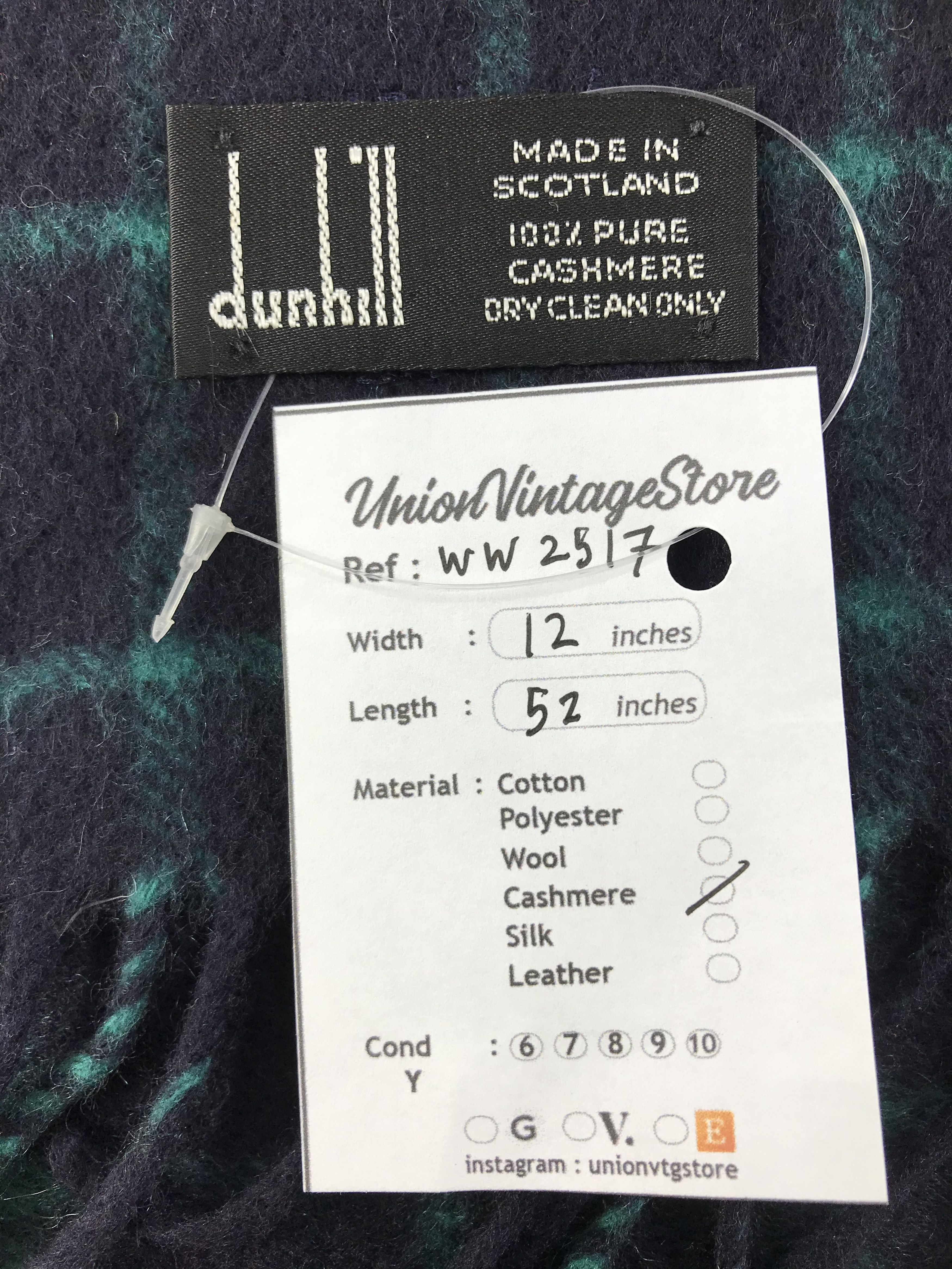 Alfred Dunhill × Vintage Dunhill Scarf / Muffler / Neckwear - WW2517 Size ONE SIZE - 5 Thumbnail