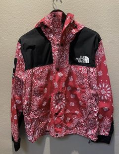 Supreme north face shop red bandana jacket