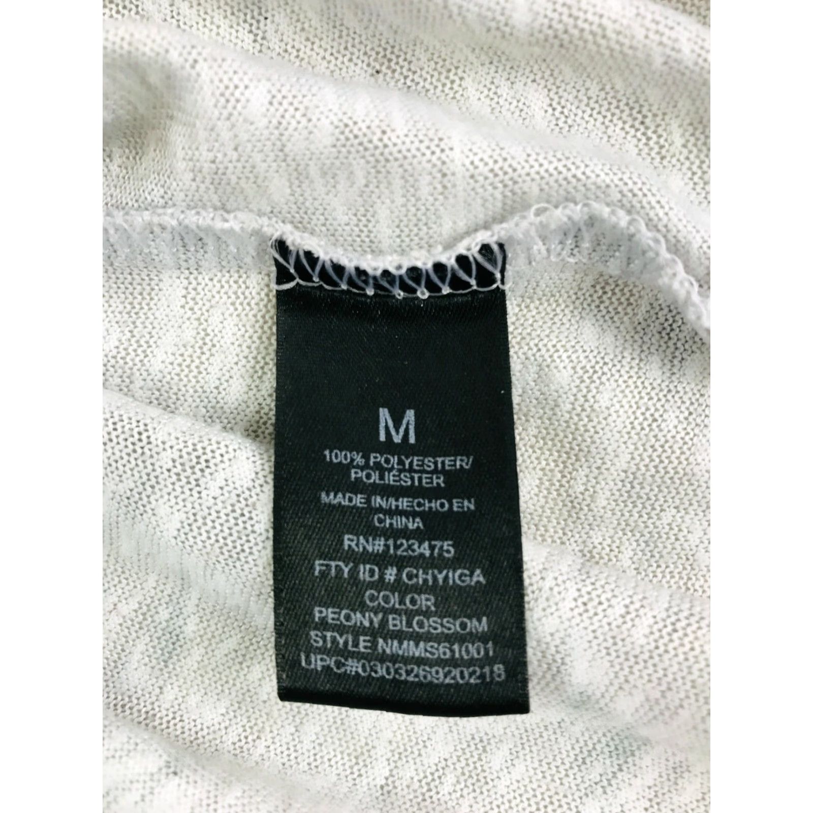Nicole Miller Nicole Miller T-Shirt Women's Medium Gray Cap Sleeve Floral Rose Print Size M / US 6-8 / IT 42-44 - 6 Thumbnail