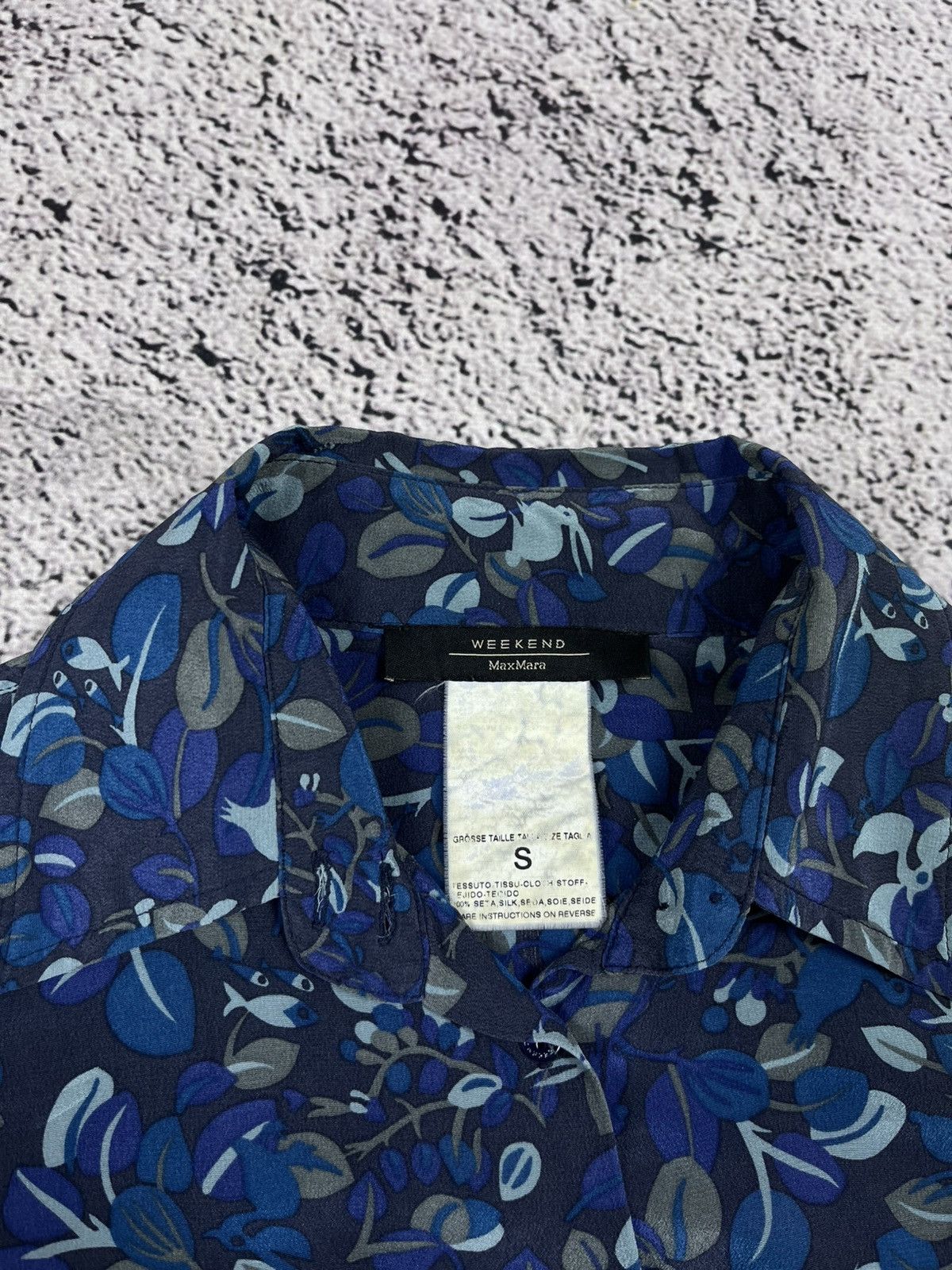 Weekend Max Mara Vintage Max Mara Weekend Silk Floral Shirt Top size S Size S / US 4 / IT 40 - 5 Thumbnail