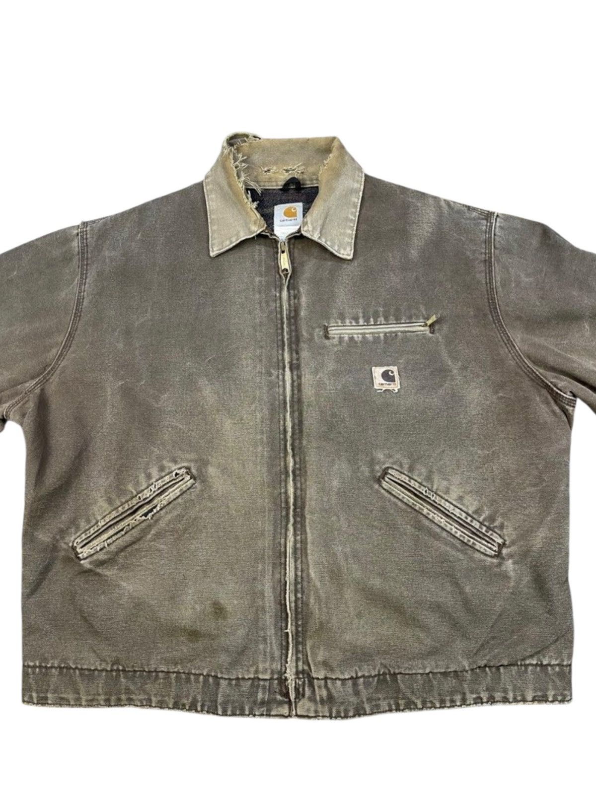 Carhartt Vintage Carhartt J97CHT Blanked Lines Detroit Jacket Size US XL / EU 56 / 4 - 2 Thumbnail