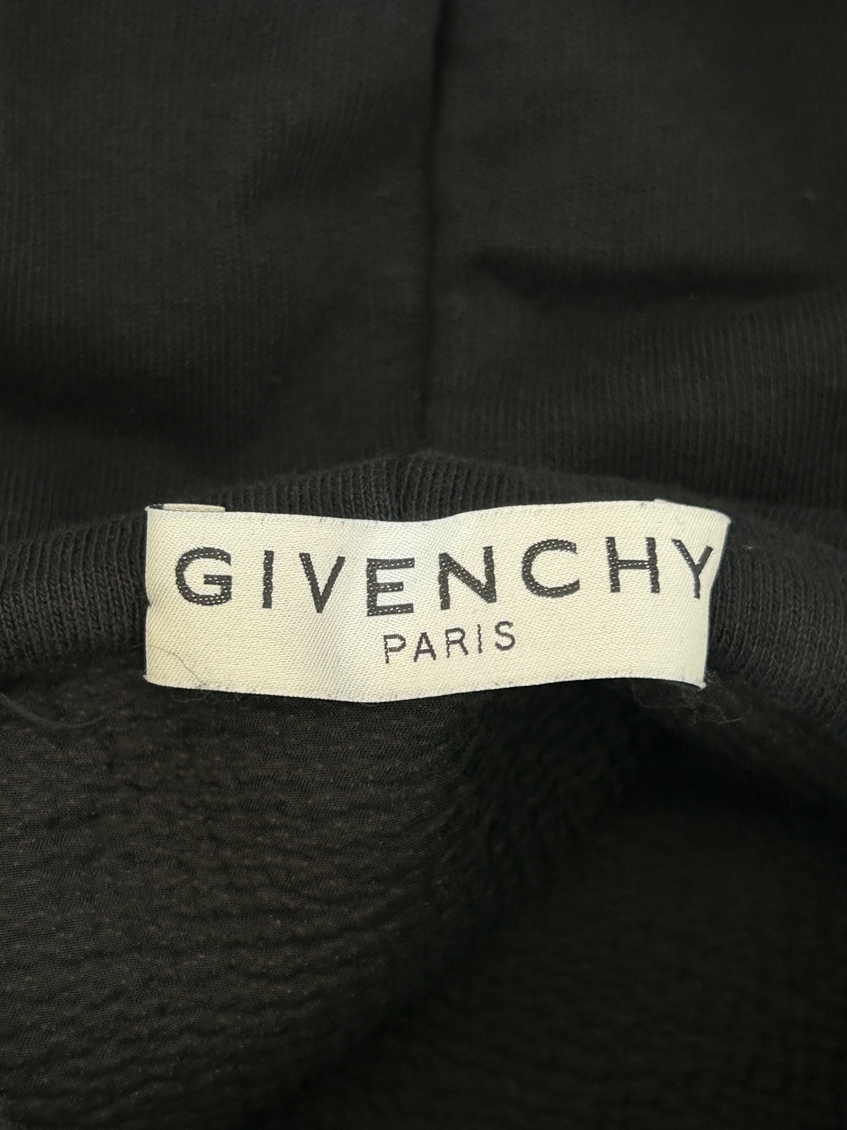 Givenchy Givenchy Black & White Distressed Logo Hoodie Size US XXL / EU 58 / 5 - 3 Thumbnail
