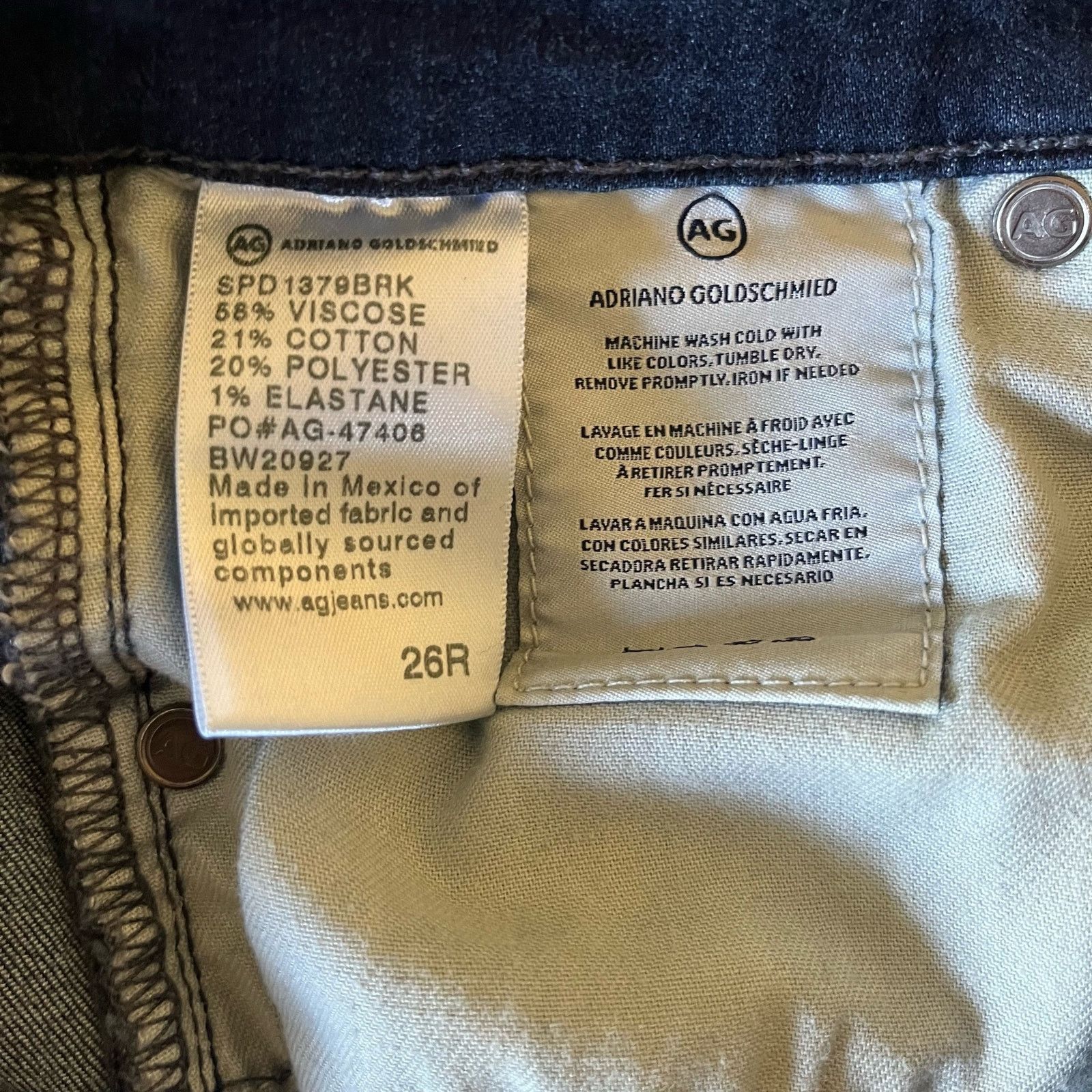 AG Adriano Goldschmied AG Jeans Women Size 26R The Farrah Skinny Ankle High Rise Size 26" / US 2 / IT 38 - 9 Thumbnail