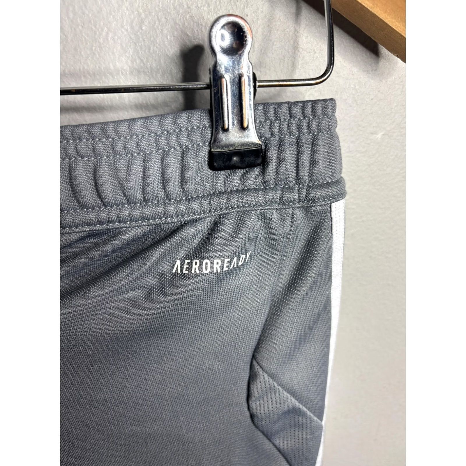 Adidas Adidas Pants Mens Small Gray AEROREADY Three Stripe Athletic Tapered Track Pants Size US 29 - 5 Thumbnail