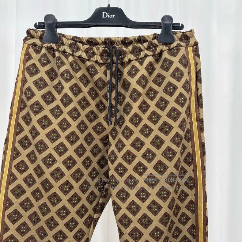 Dries Van Noten Dries Van Noten Brown All-over Print Casual Long Pants Size 34" / US 12 / IT 48 - 3 Thumbnail