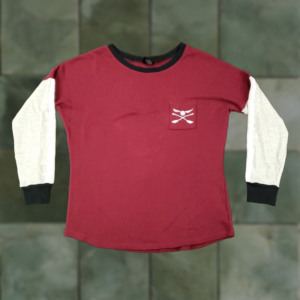 Vintage Harry Potter Shirt Womens Medium Red Long Sleeve Knit Casual Quidditch Size M / US 6-8 / IT 42-44 - 1 Thumbnail