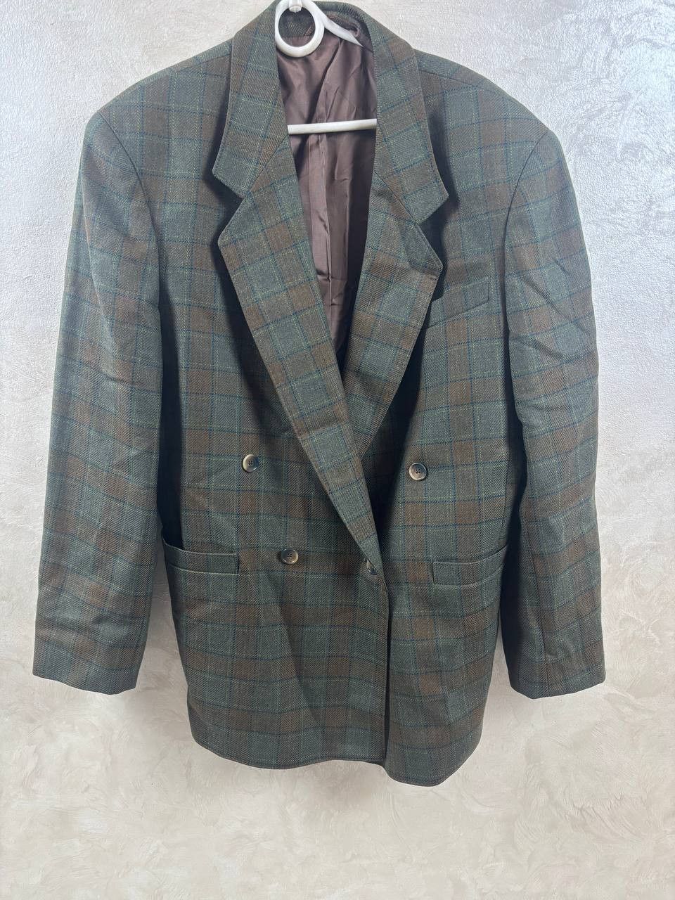Vintage Vintage Dolzer 100% Pure New Wool Check Blazer / L Size 42L - 5 Thumbnail