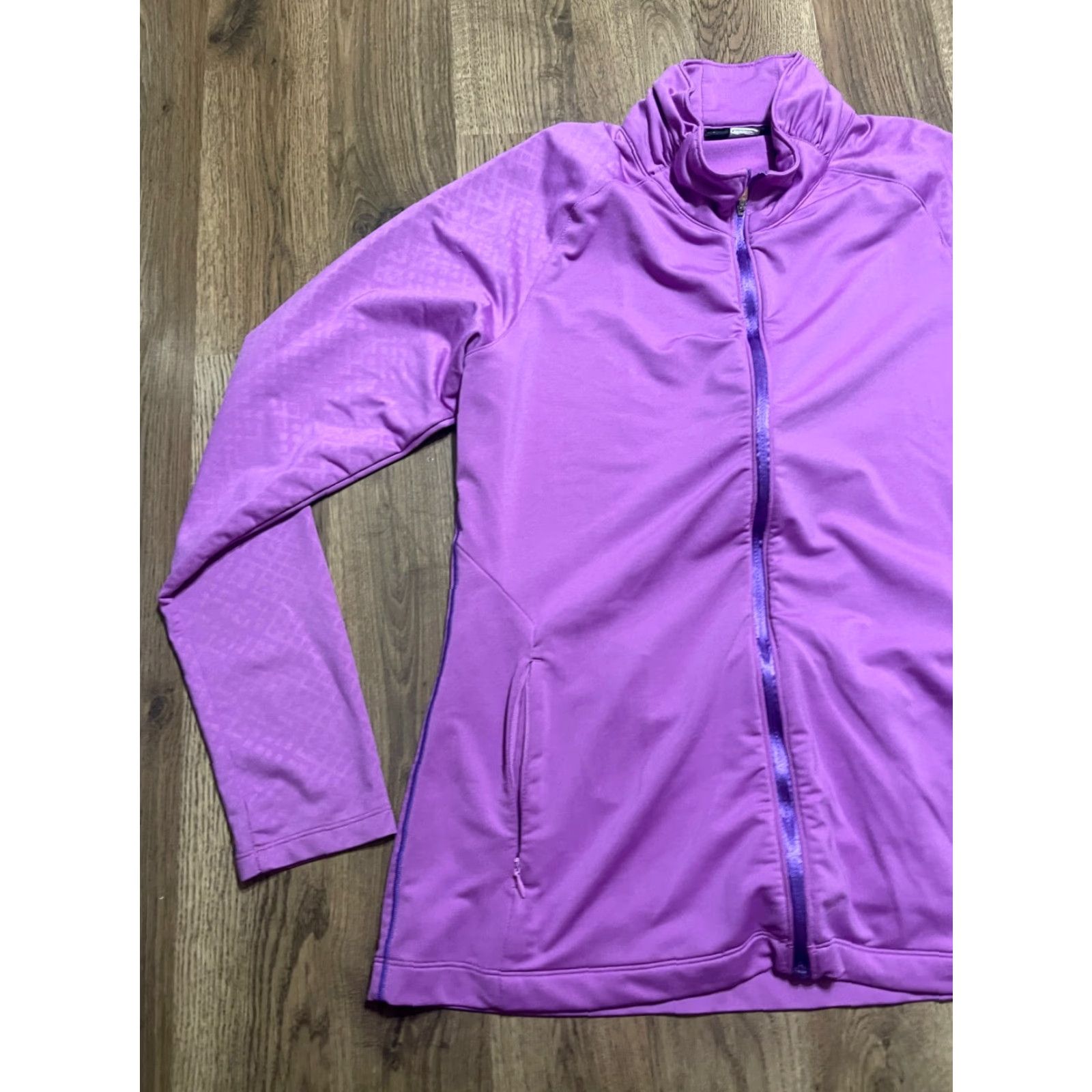 Under Armour Under armour Shirt Womens Large Purple Full Zip Loose Activewear Regular Size L Size L / US 10 / IT 46 - 3 Thumbnail