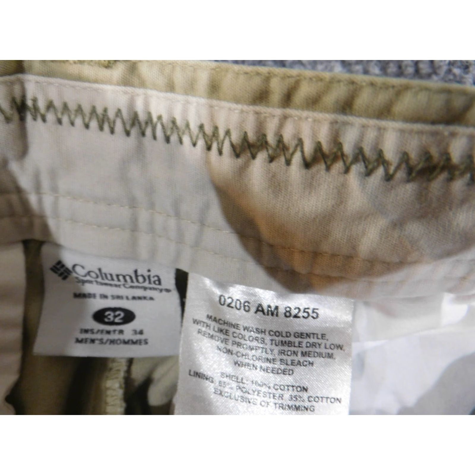 Vintage Columbia Pants Mens 32x32 Chino Straight Fit Casual Outdoor Beige Green 32 Inseam 32 Men Regular Vintage No Size US 32 / EU 48 - 6 Thumbnail
