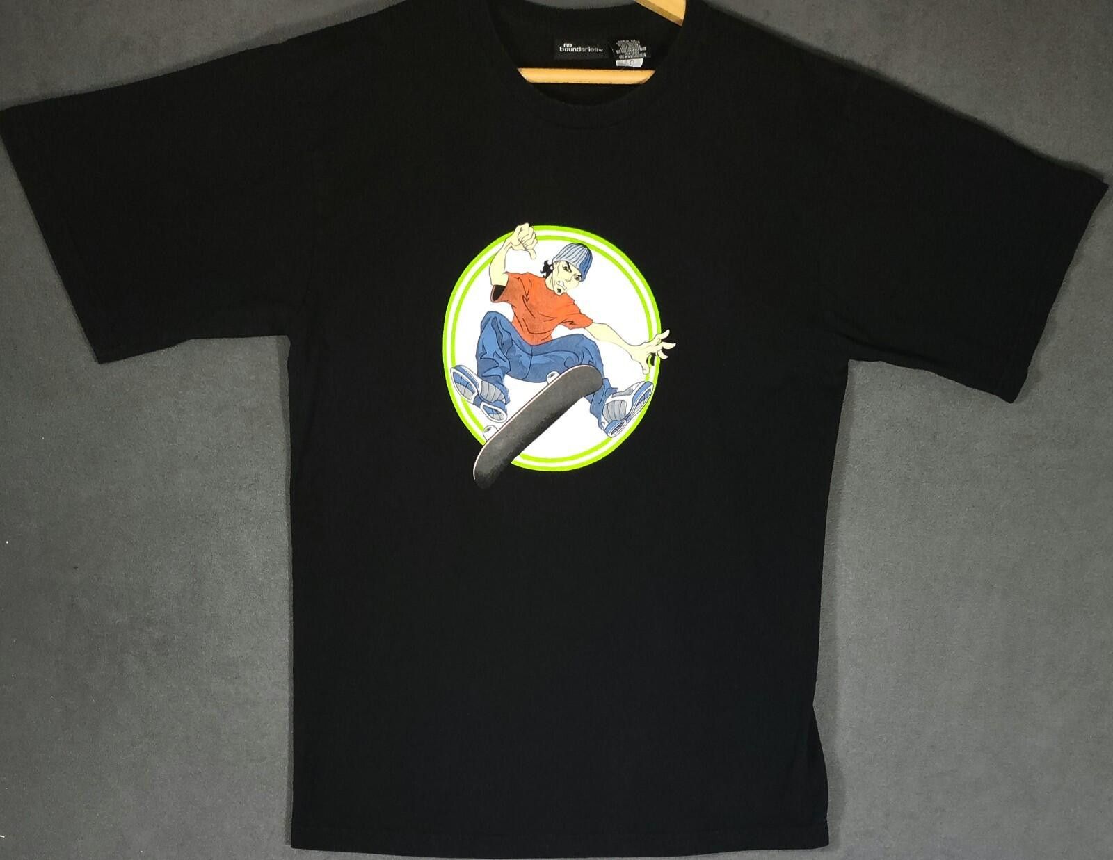 Other Vintage Tee Skater Rare Skateboarding No Boundaries Y2K Size US M / EU 48-50 / 2 - 1 Thumbnail