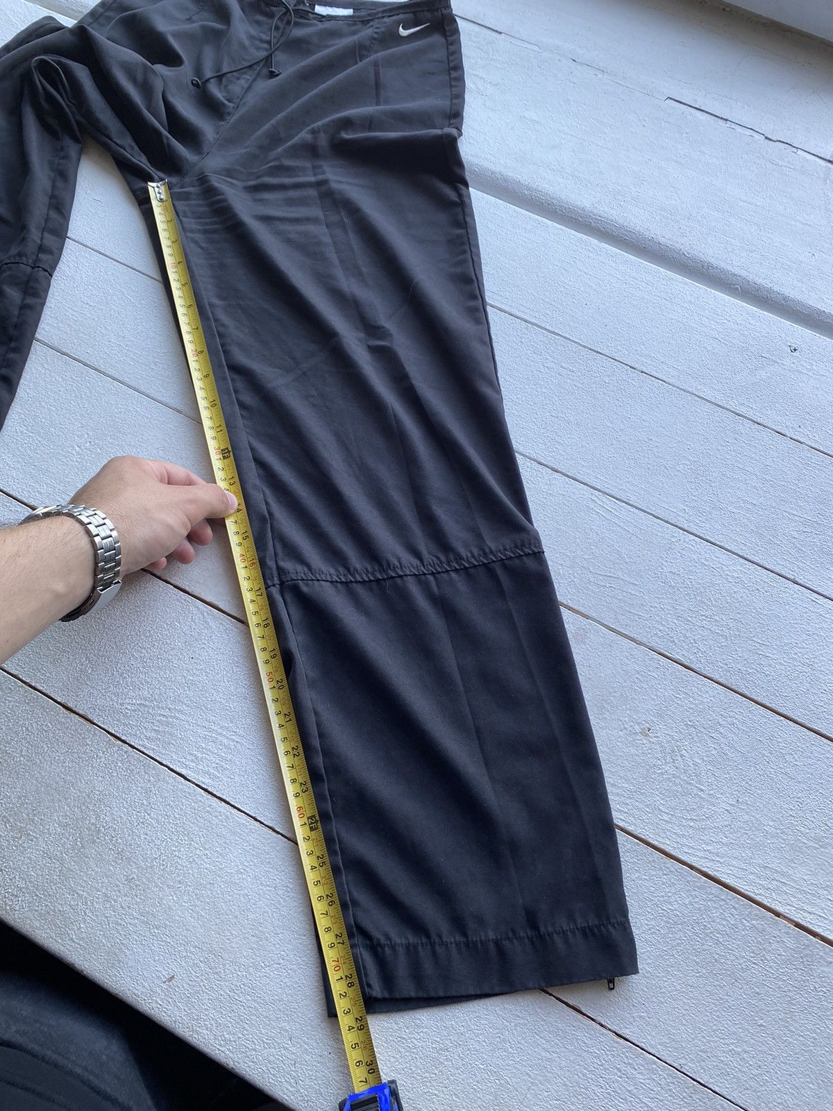 Nike 🔥Nike VNTG Baggy Relaxed Faded Black Sweatpants womens Small Size 27" / US 4 / IT 40 - 8 Thumbnail