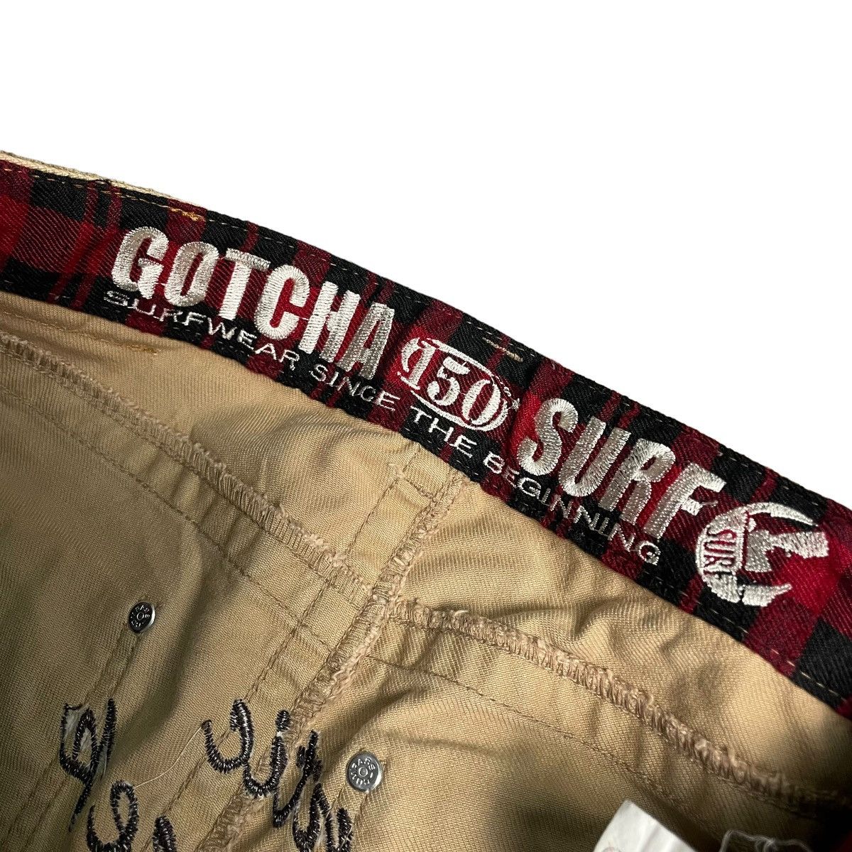 Gotcha Y2K GOTCHA SURFWEAR EMBROIDERED WORDING HEAVYWEIGHT PANTS Size US 28 / EU 44 - 8 Thumbnail
