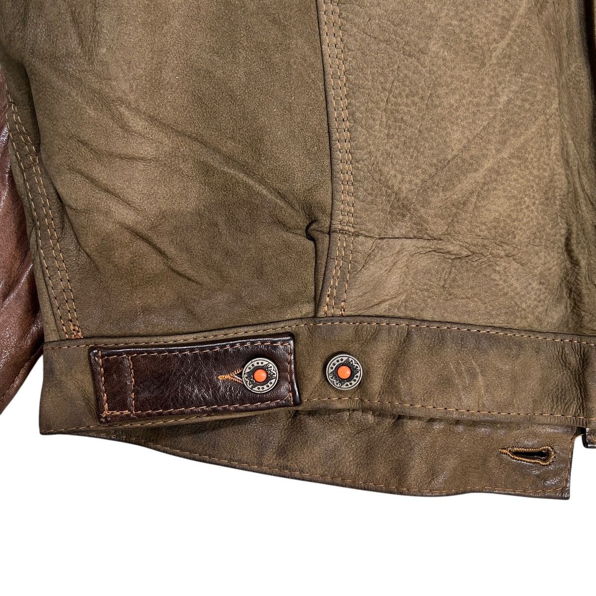 Artisan Outfitters 💥 Vintage Kudsak Artisanal Industrial Product Leather Jacket Size US L / EU 52-54 / 3 - 12 Thumbnail
