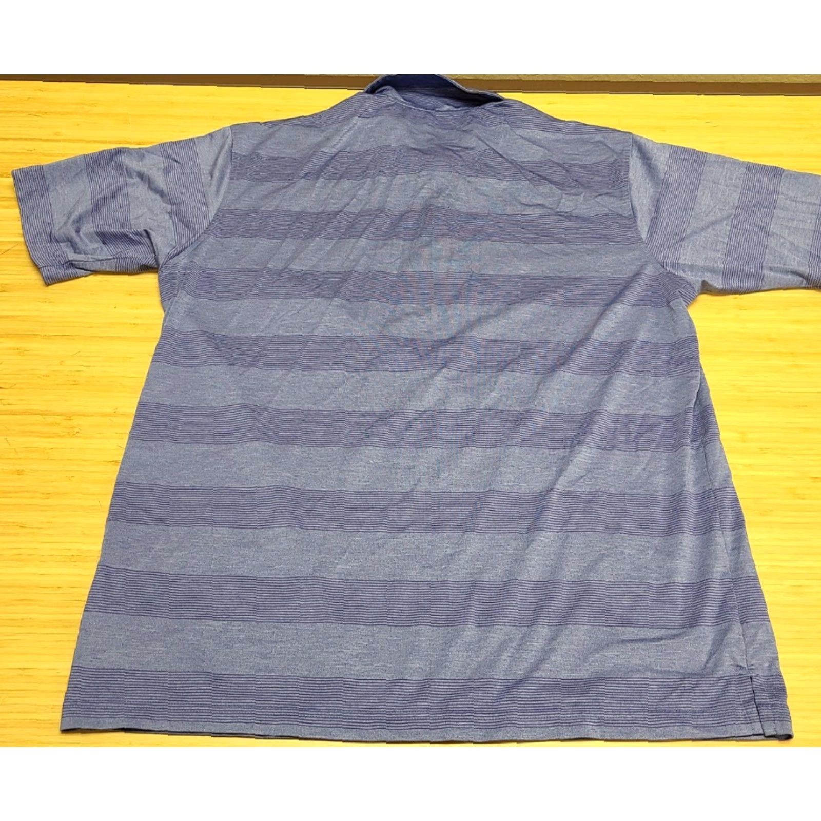 Vintage Pebble Beach Performance Polo Shirt Short Sleeve Blue Striped Mens XL Size US XL / EU 56 / 4 - 4 Thumbnail