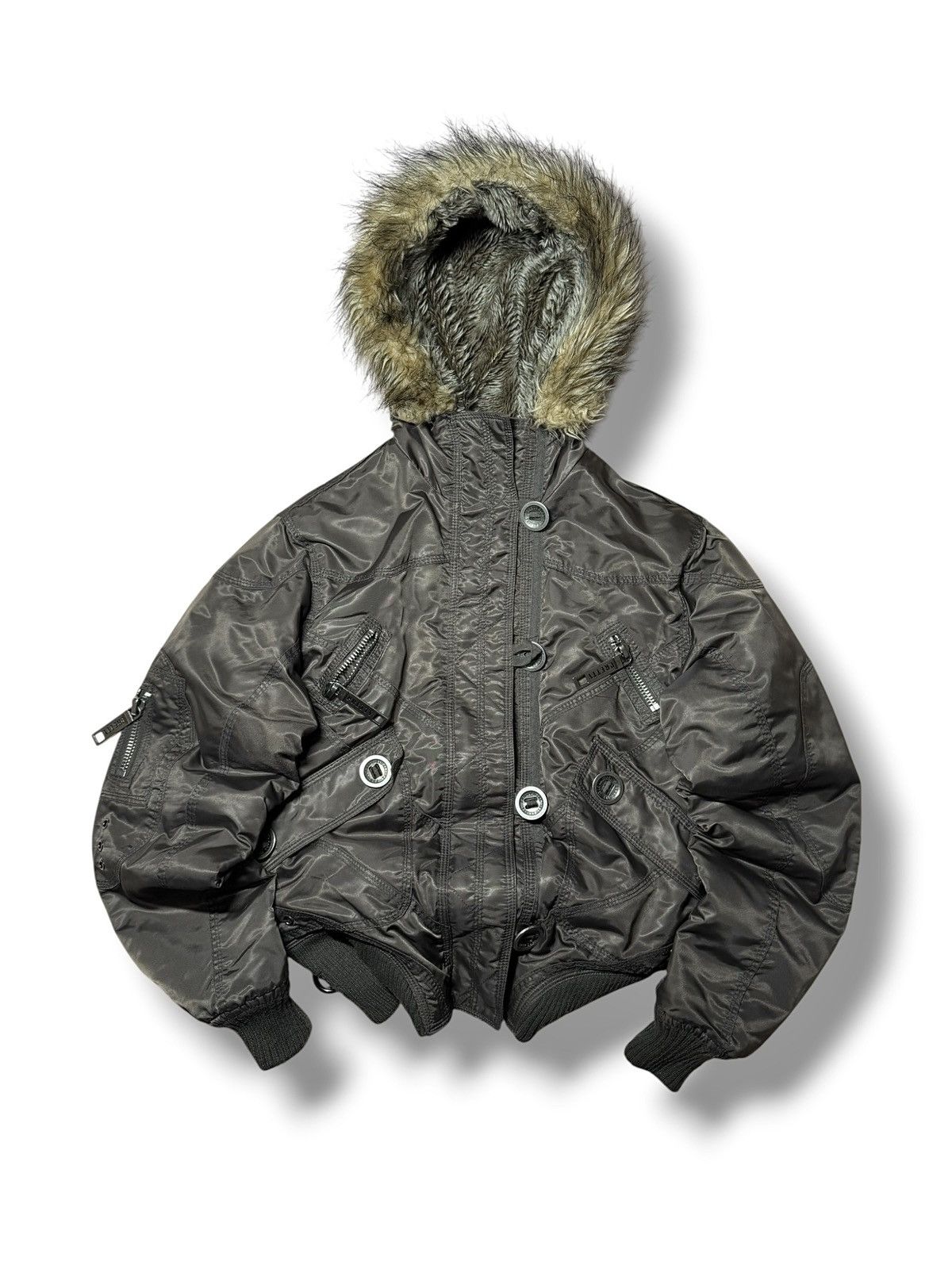 Alyx Vintage Y2k Archive Bomber Jacket Faux Fur Hood Alyx Style Size US M / EU 48-50 / 2 - 3 Thumbnail