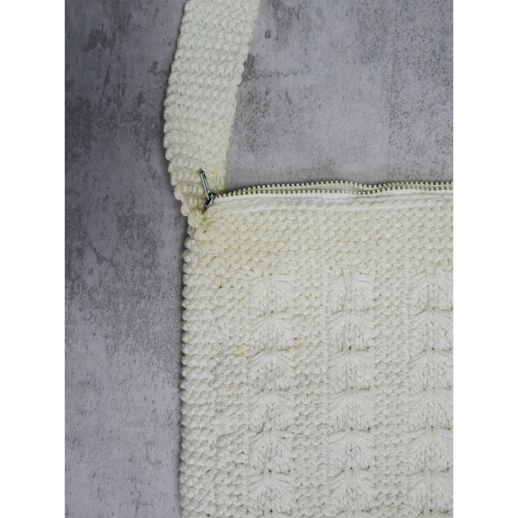 Other Vintage White Crochet Tote Shoulder Bag Size ONE SIZE - 6 Thumbnail