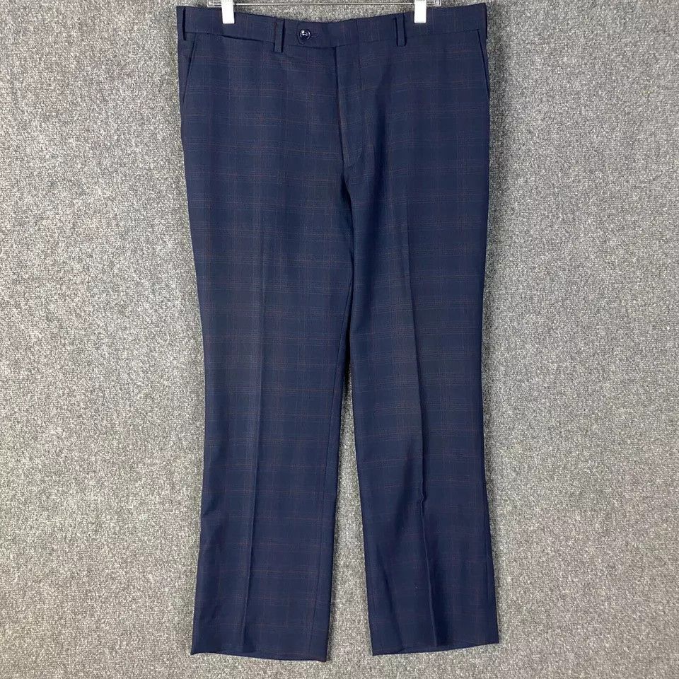 Other Eleganza Black Slacks Dress Pants Men's 38W Modern Fit Size US 38 / EU 54 - 1 Thumbnail