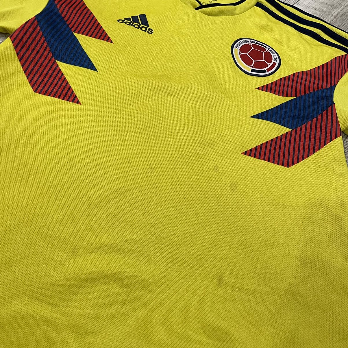 Adidas Match worn adidas Colombiana Columbia socce tee jersey shirt Size US S / EU 44-46 / 1 - 4 Thumbnail