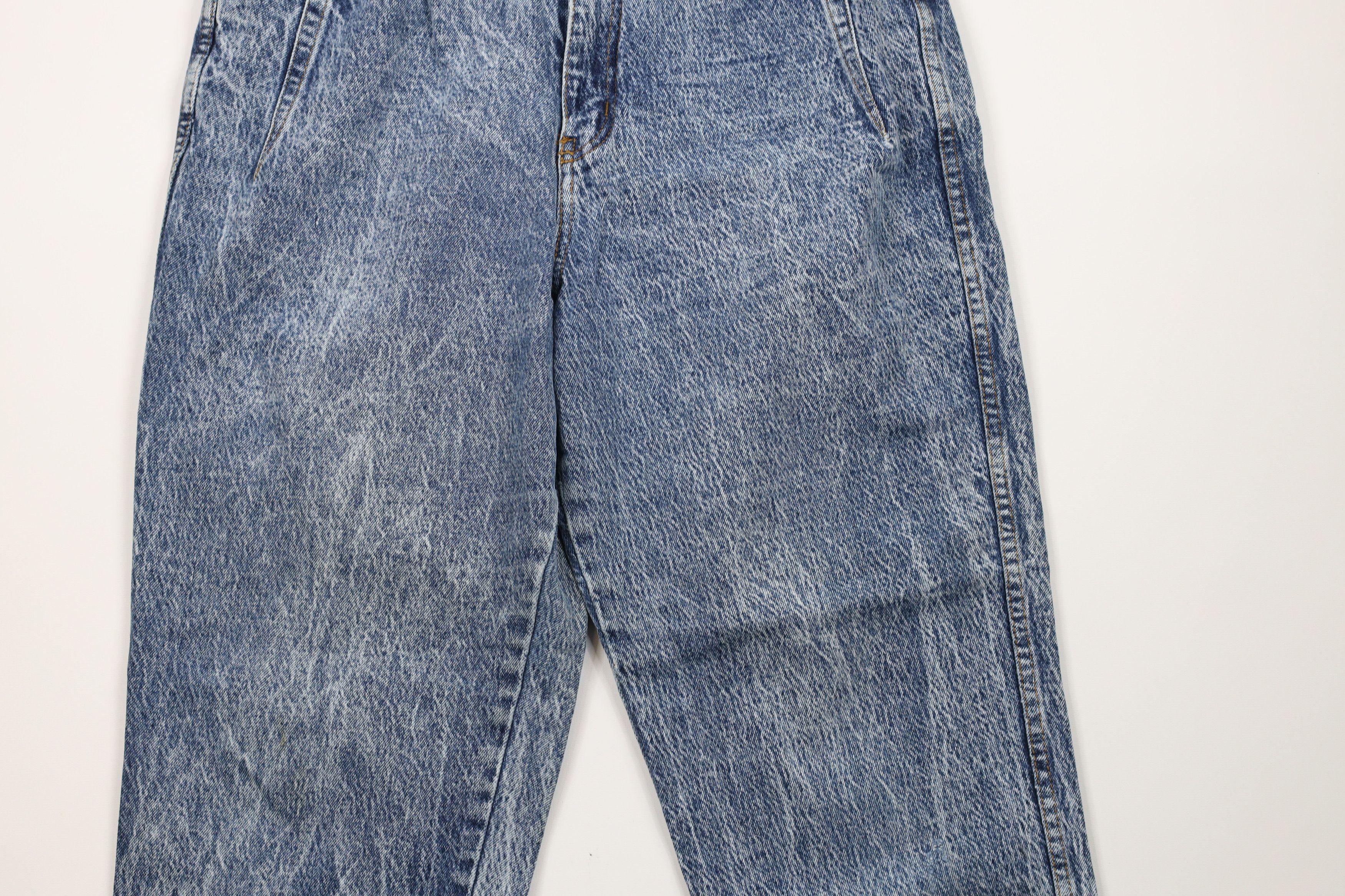 Vintage Vintage 90s Streetwear Tapered Leg Acid Wash Denim Jeans Size 32" / US 10 / IT 46 - 3 Thumbnail