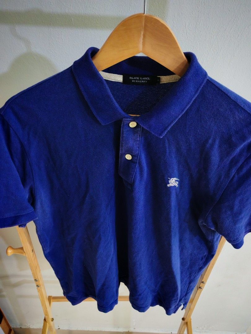 Burberry Burberry Black Label Blue Polo Shirt Logo Size 3 Size US M / EU 48-50 / 2 - 2 Thumbnail