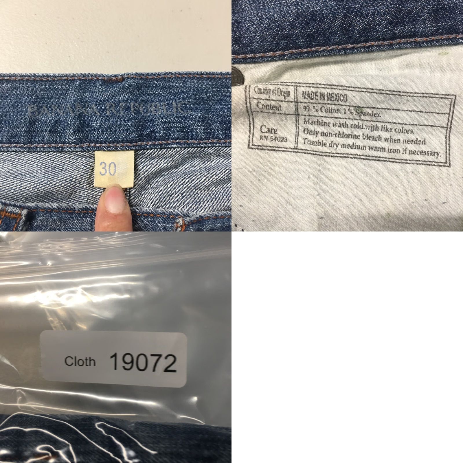 Banana Republic Banana Republic Jeans Mens 30 Blue Light Wash Denim Mid Rise Zip Straight Leg 5-Pocket Regular Cotton Denim Jeans Mens Boys? Size US 30 / EU 46 - 9 Thumbnail