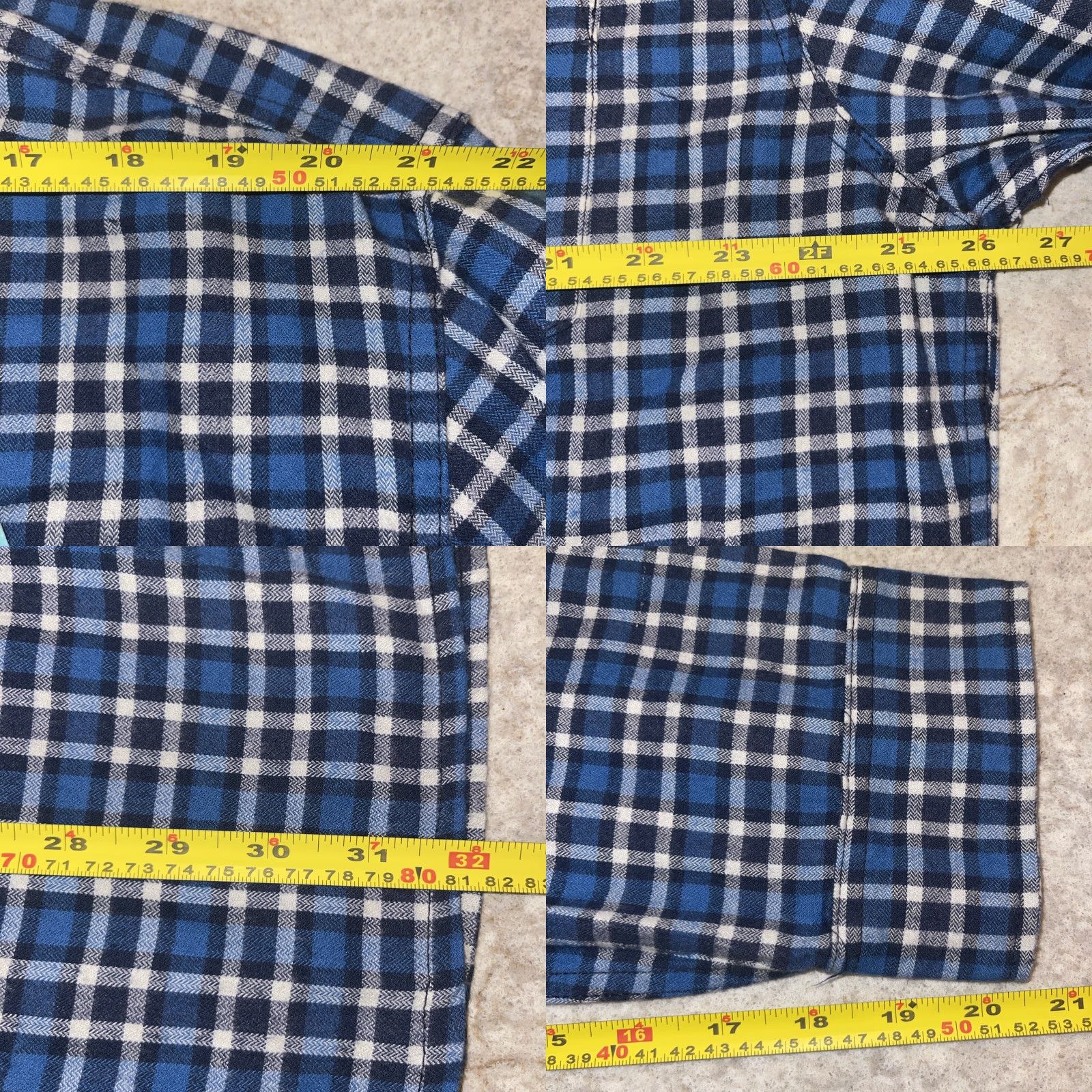 Prana PrAna Los Feliz Flannel Shirt Admiral Blue White Plaid Men’s XXL Slim Fit NWT Size US XXL / EU 58 / 5 - 8 Thumbnail