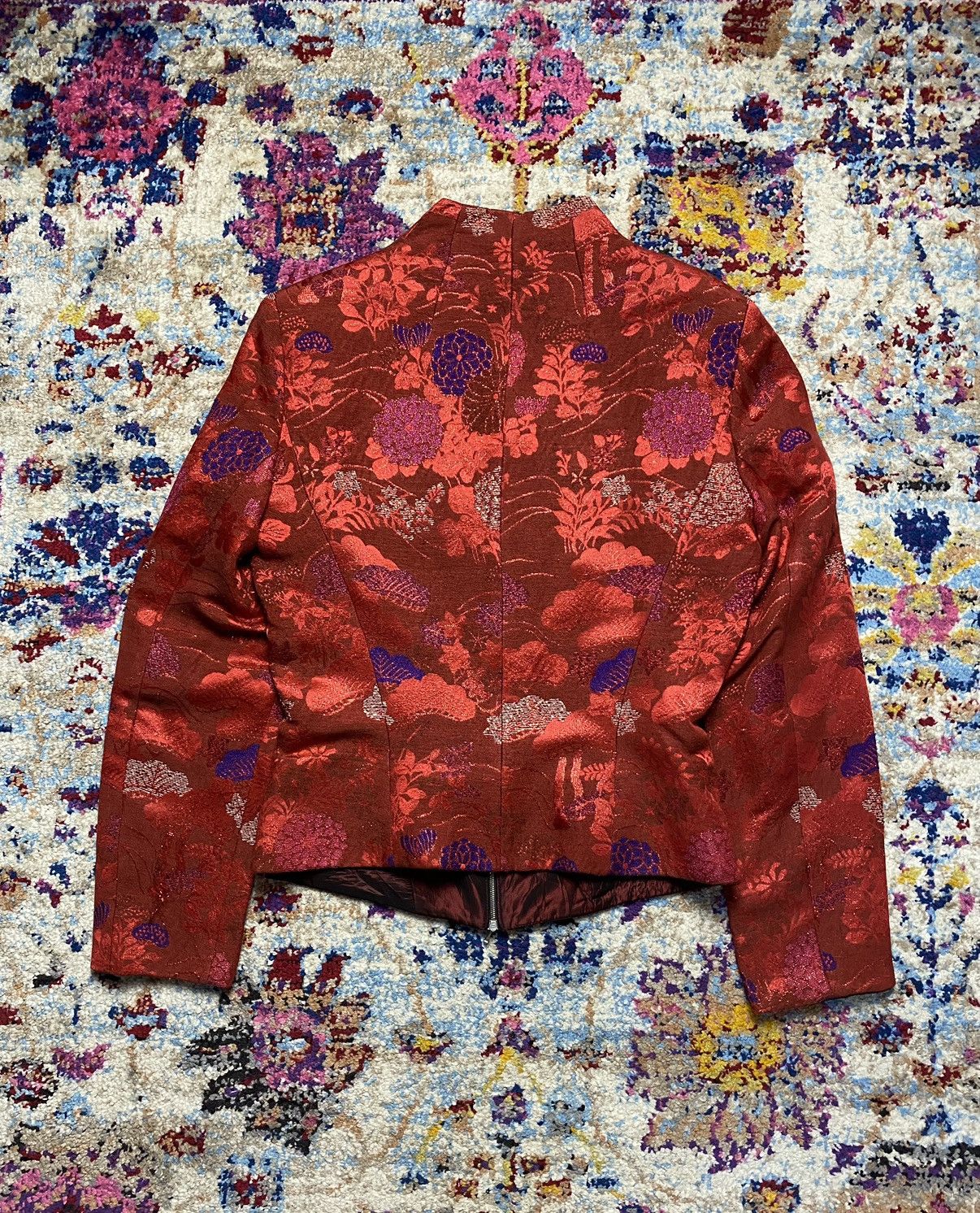 Kenzo × Vintage Vintage Kenzo Mandarin Collar Jacket 11564EP Size XS / US 0-2 / IT 36-38 - 3 Thumbnail