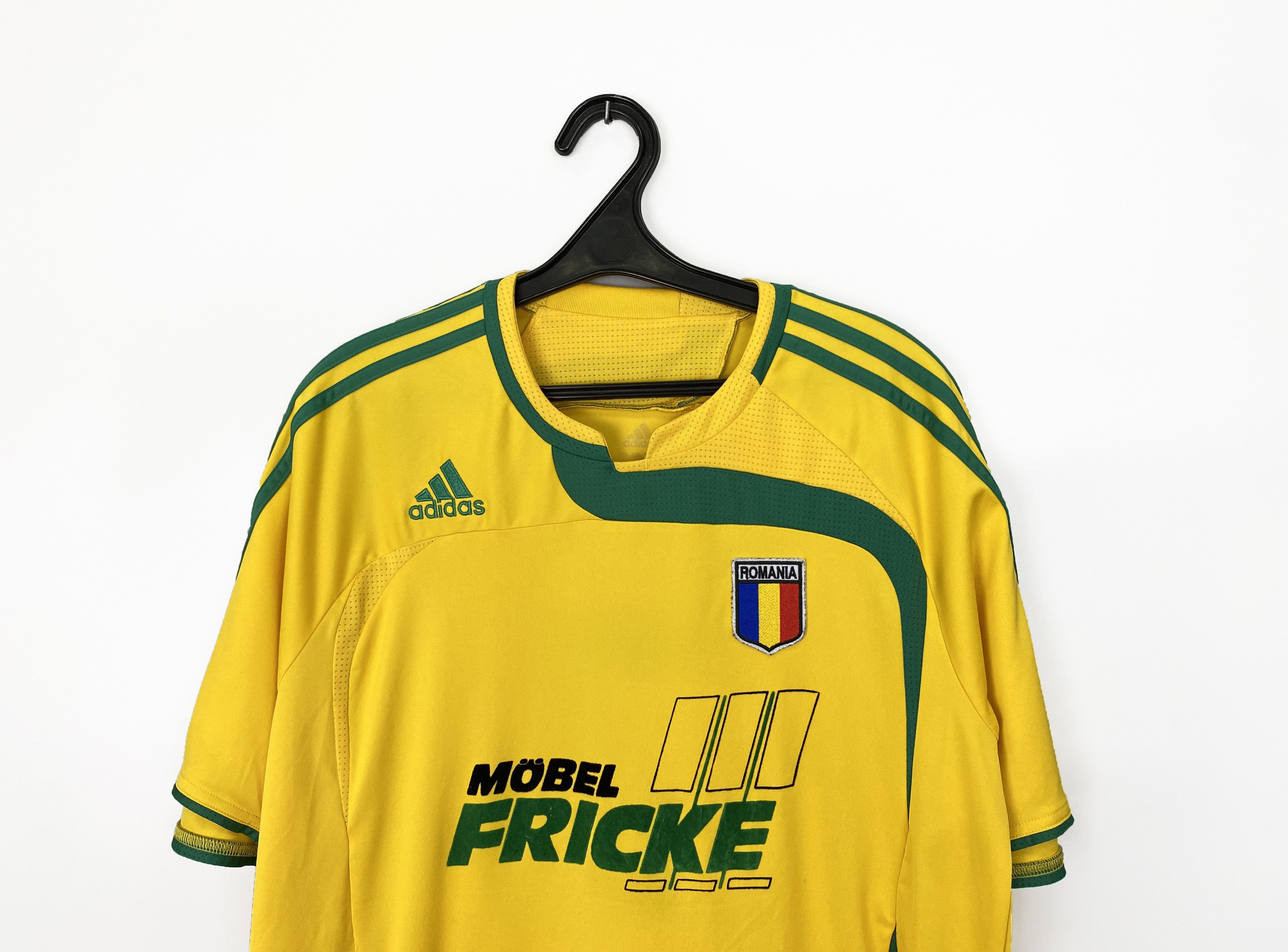 Adidas 2007 Romania 7 National Team Adidas Jersey Size US L / EU 52-54 / 3 - 3 Thumbnail