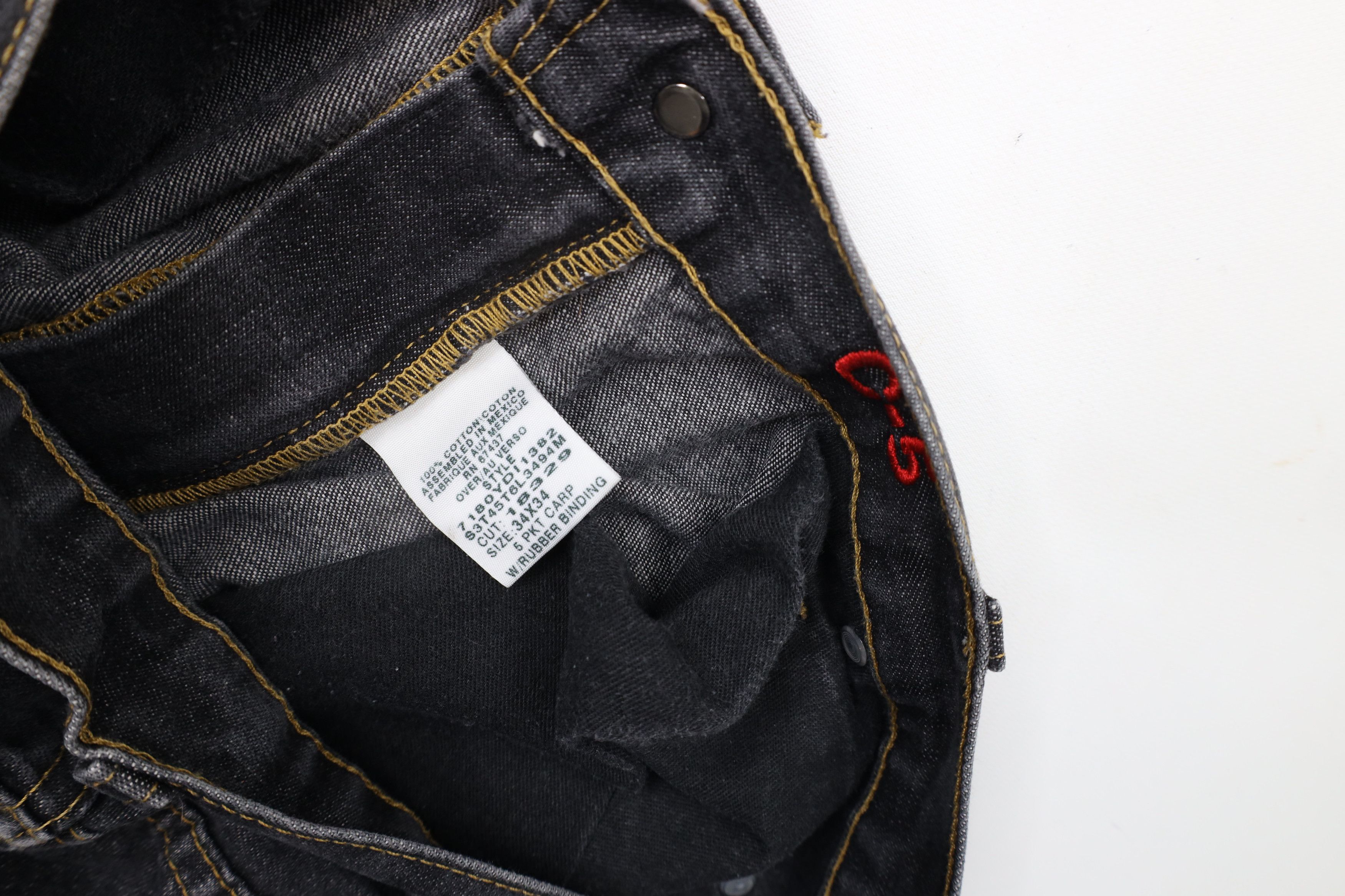 Ralph Lauren × Vintage Vintage 90s Ralph Lauren Out Wide Leg Carpenter Jeans Black Size US 34 / EU 50 - 8 Thumbnail