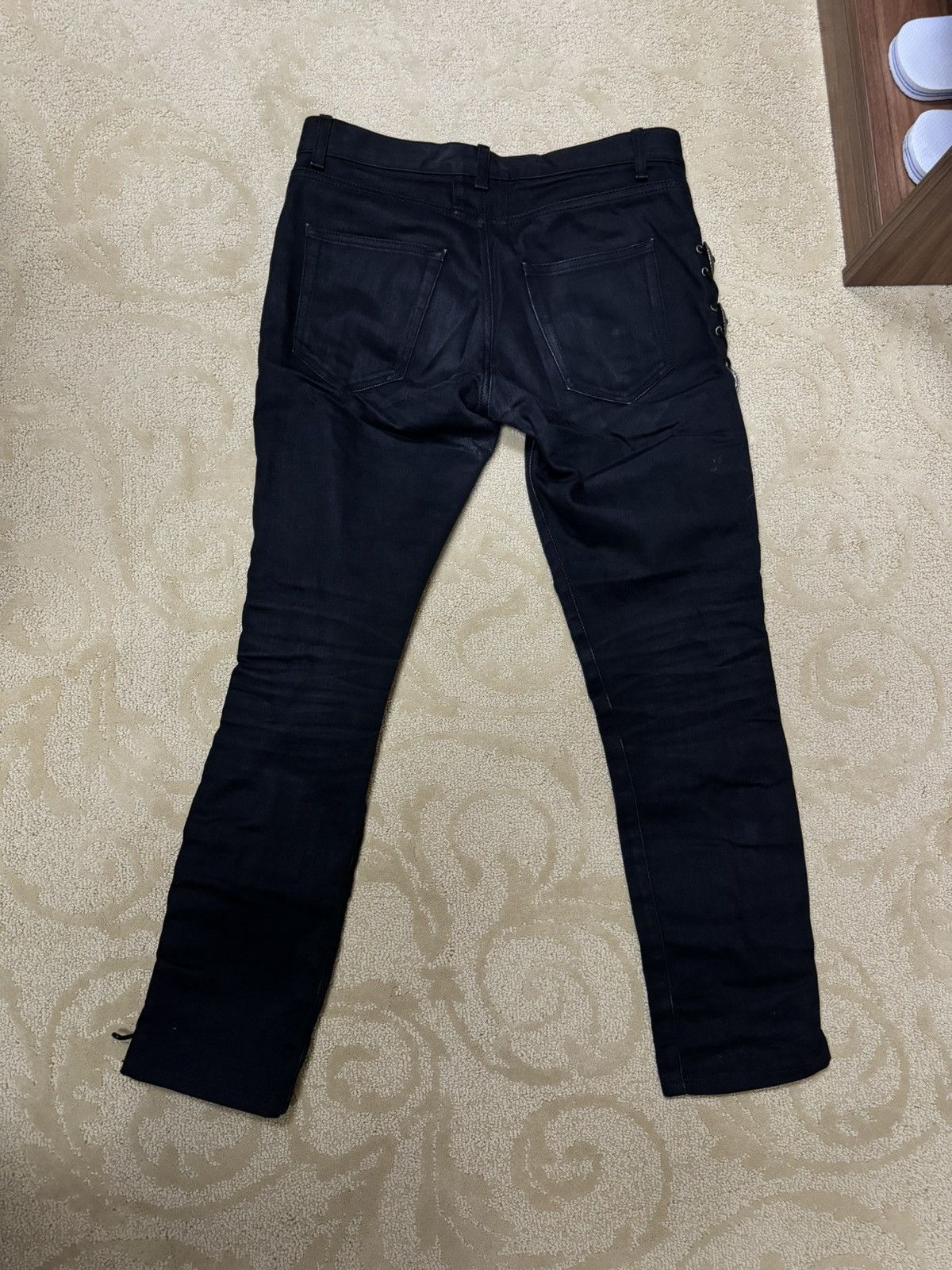 Saint Laurent Paris Saint Laurent SS15 Runway Western Black Jeans Size US 30 / EU 46 - 5 Thumbnail