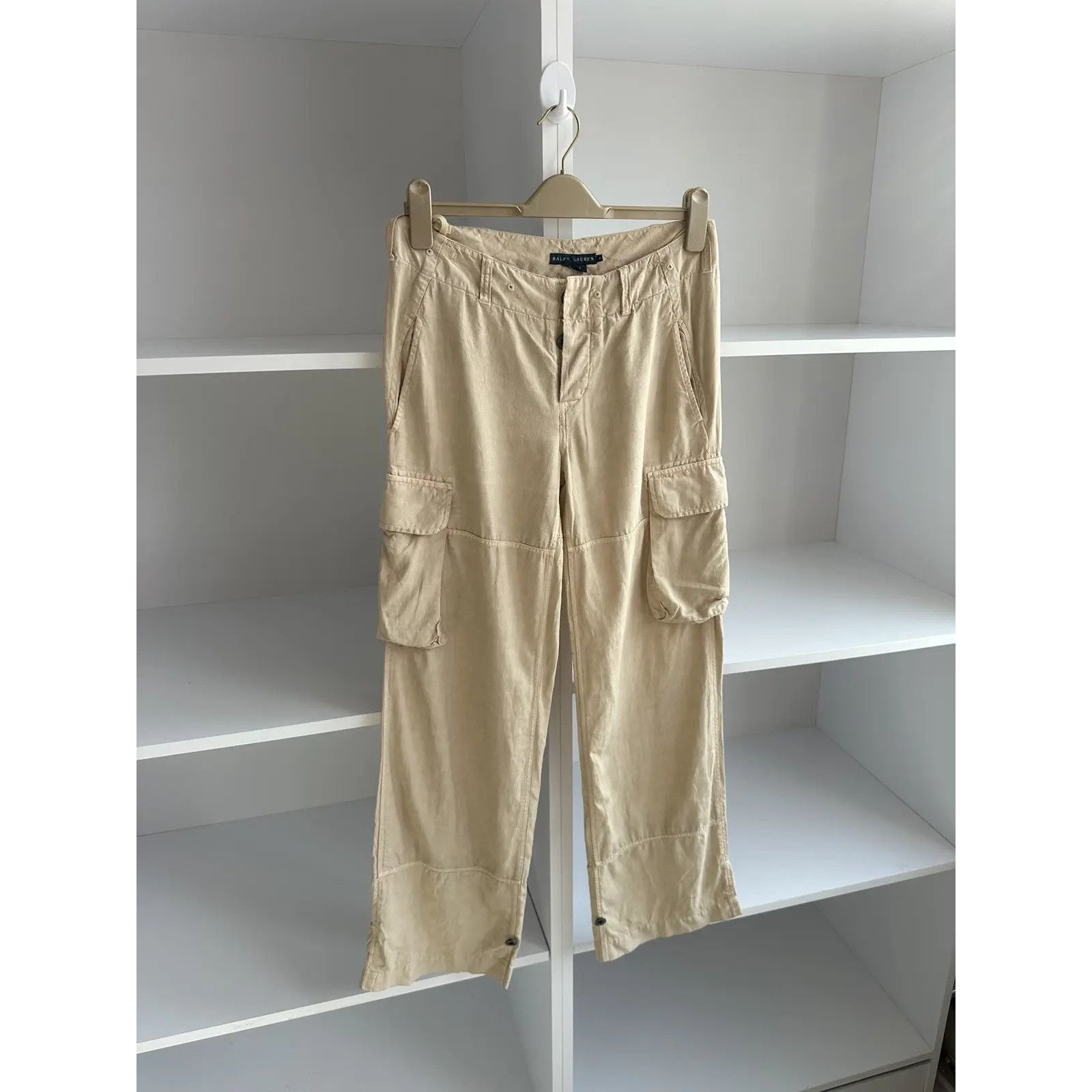 Polo Ralph Lauren VTG Polo Ralph Lauren Woman Linen Cargo Pants Size US 38 / EU 54 - 7 Thumbnail