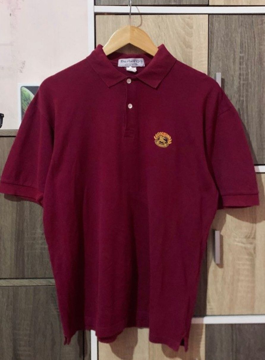 Burberry × Vintage VINTAGE BURBERRY POLO SHIRT Size US L / EU 52-54 / 3 - 1 Thumbnail