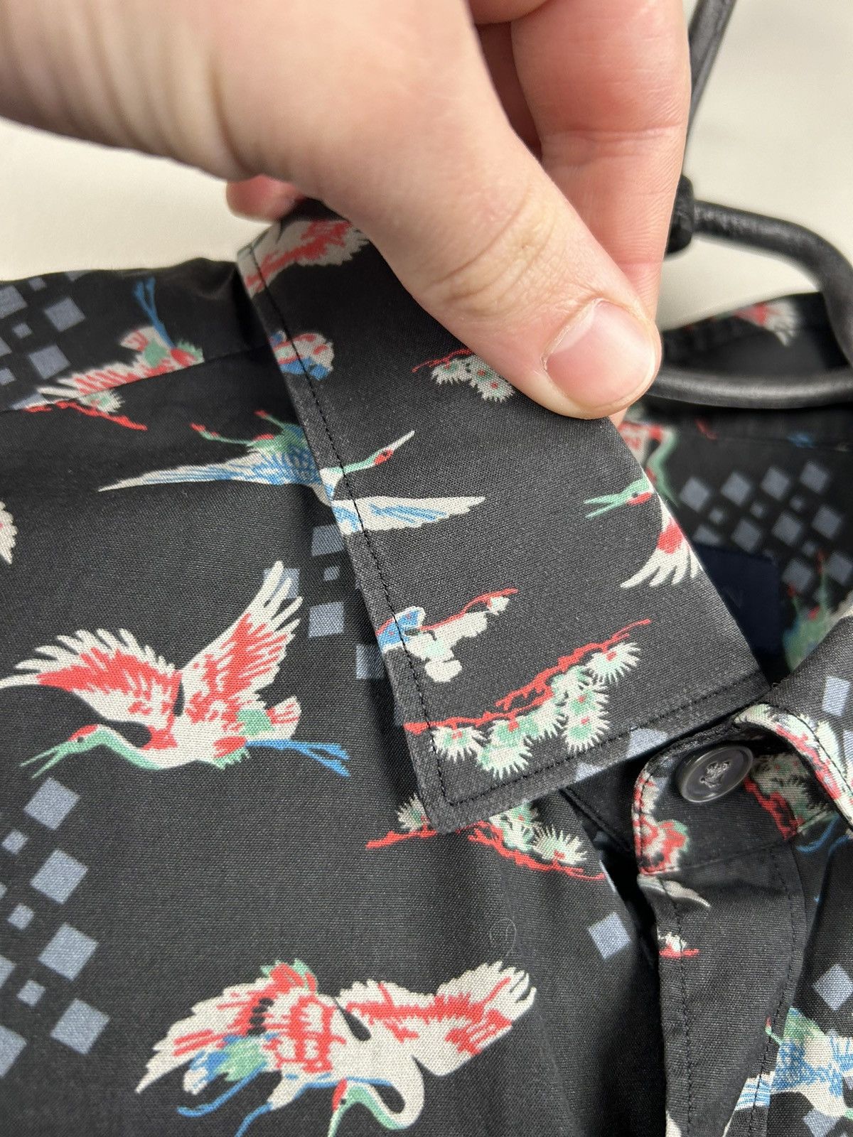 Lanvin Lanvin Evolutive Cranes Print Shirt Size US M / EU 48-50 / 2 - 4 Thumbnail
