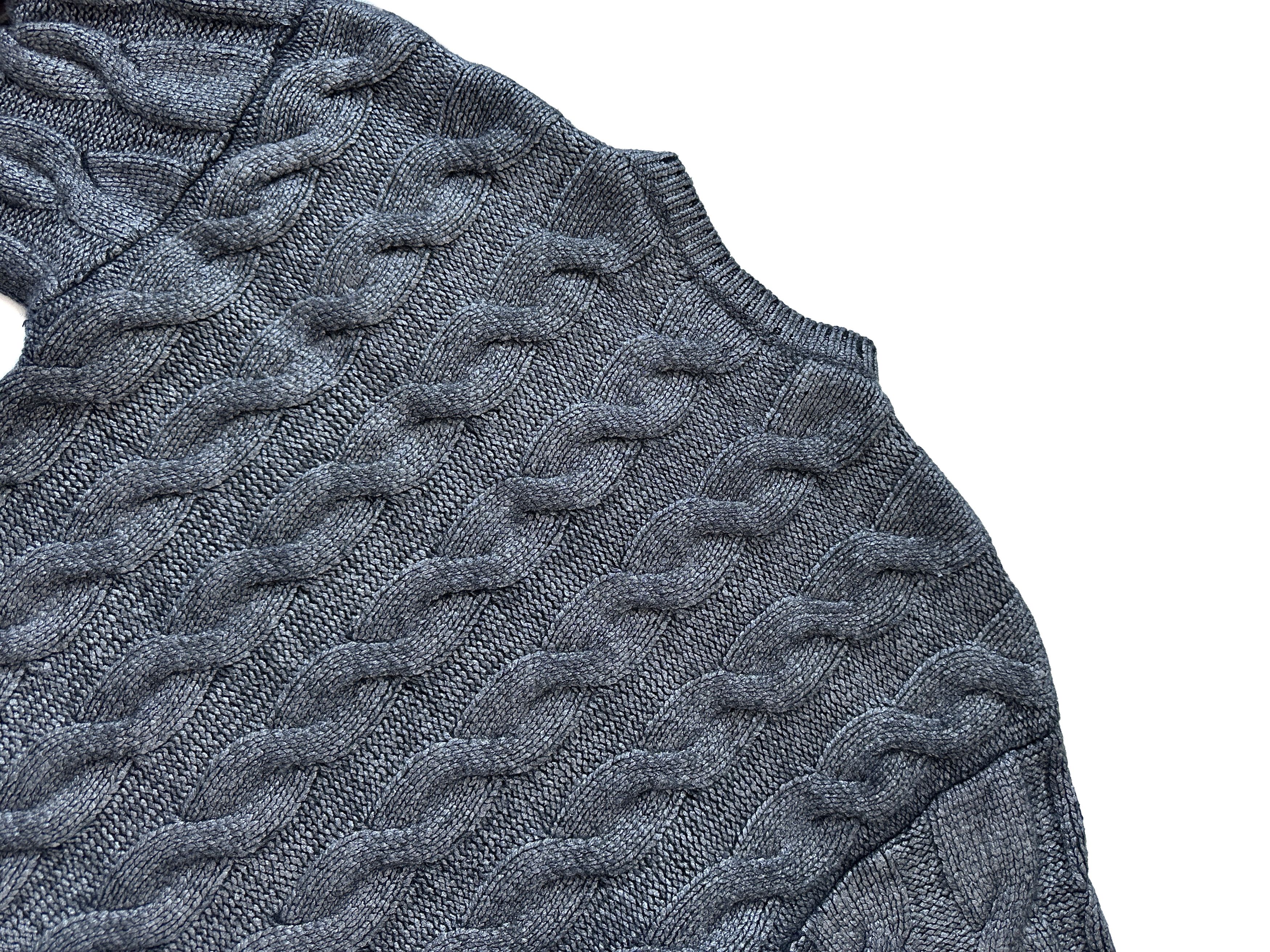 Toteme TOTEME silver oversized wool cable knit sweater Size XS / US 0-2 / IT 36-38 - 9 Thumbnail