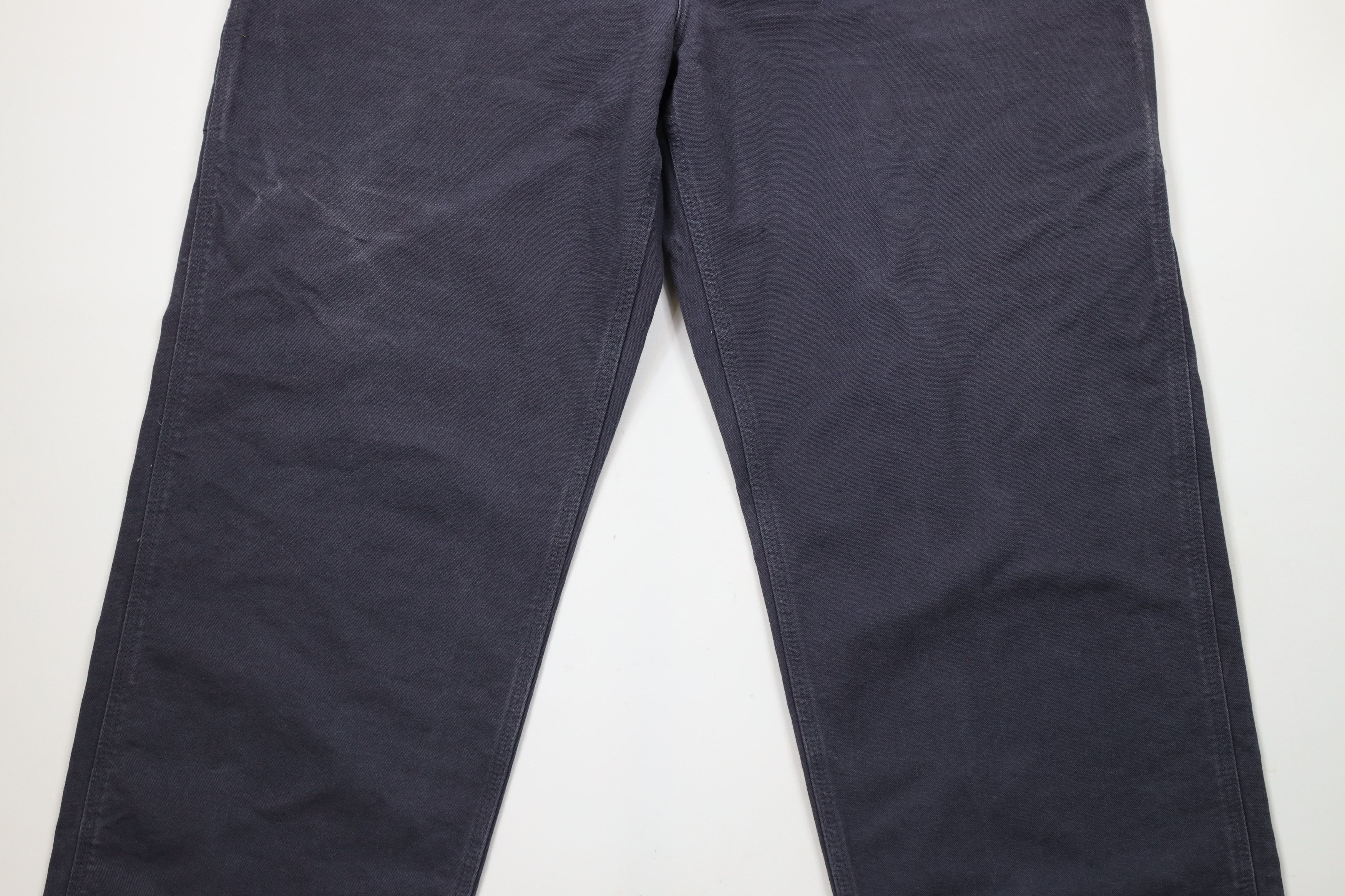 Carhartt × Vintage Vintage Carhartt Out Wide Leg Canvas Dungaree Pants Gray Size US 44 / EU 60 - 3 Thumbnail