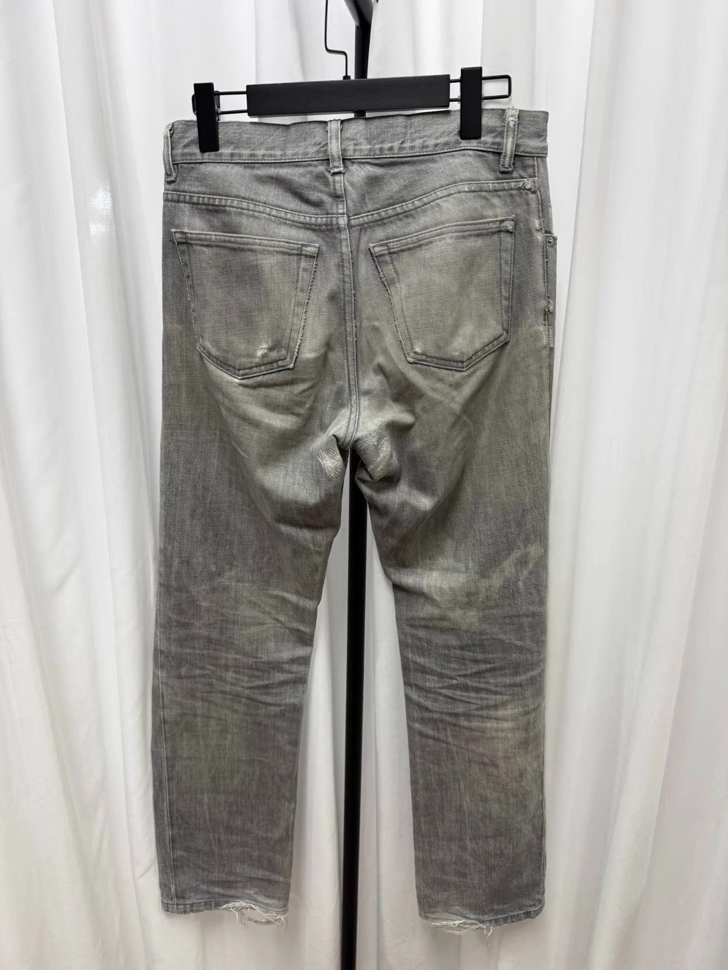Helmut Lang Helmut Lang Distressed Washed Denim Jeans K20 Size US 32 / EU 48 - 6 Thumbnail