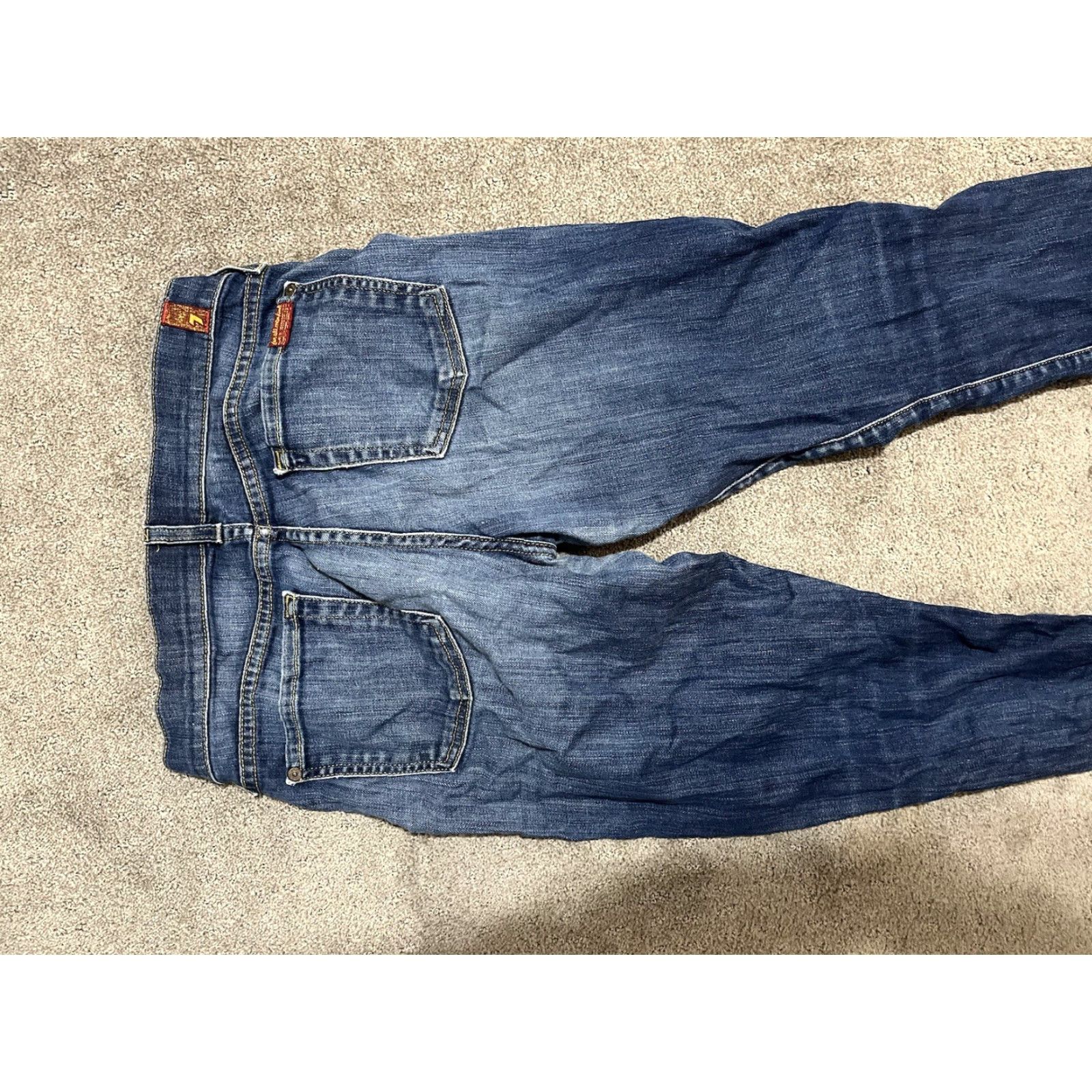 7 For All Mankind VINTAGE 7 For All Mankind Jeans Womens 27 Blue Denim Ankle Slim Stretch City Size 27" / US 4 / IT 40 - 4 Thumbnail