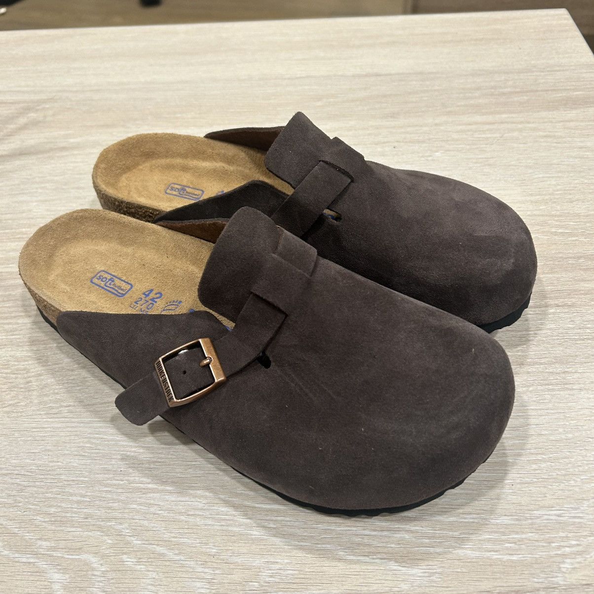 Birkenstock × Streetwear Birkenstock Boston 42/9 MOCHA Light brown 