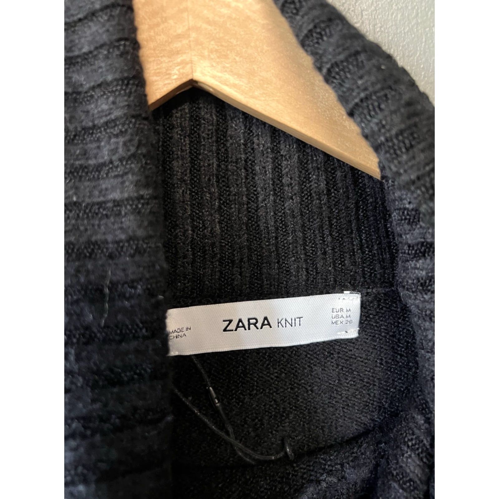 Zara Zara Knit Womens Black Turtleneck Oversized Long Sleeve Pullover Sweater M Size M / US 6-8 / IT 42-44 - 3 Thumbnail