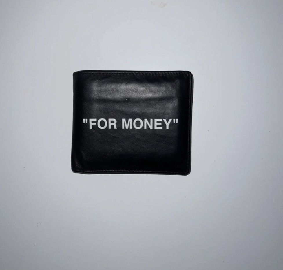 Off-white “FOR MONEY” wallet
