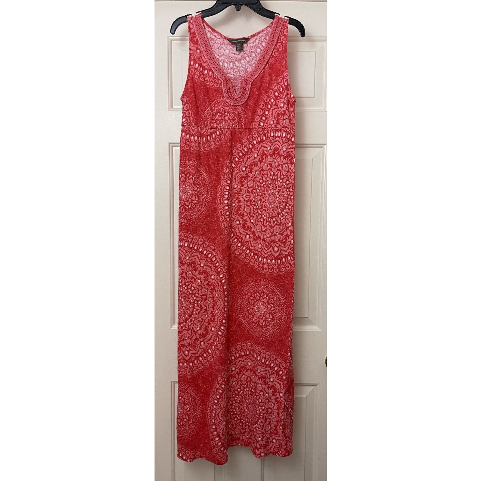 Tommy Bahama Linen Dress Womens Small Red Resort Coastal - crrs.pl