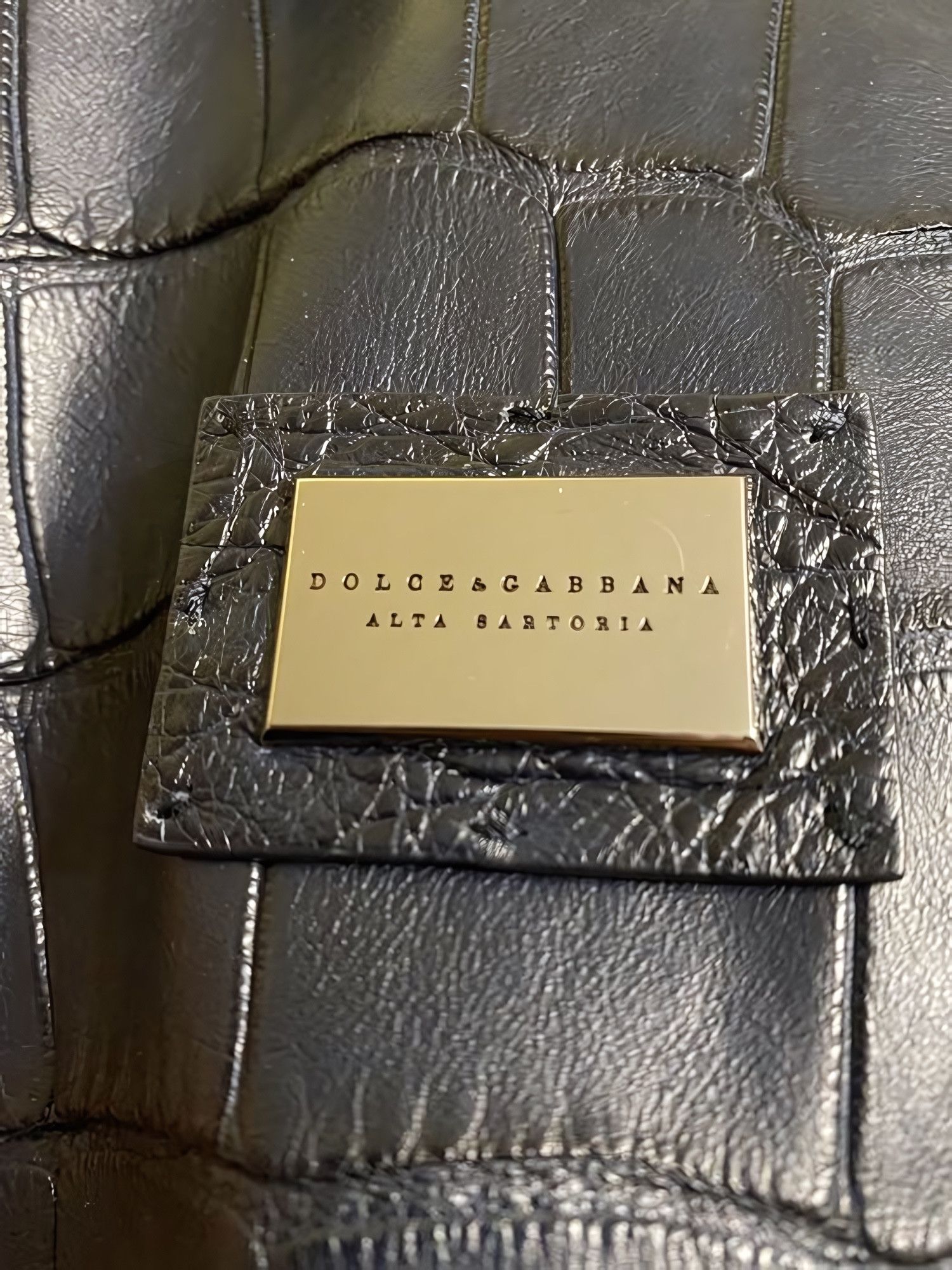 Dolce & Gabbana REAL AMERICAN ALLIGATOR LEATHER JACKET Size US M / EU 48-50 / 2 - 6 Thumbnail