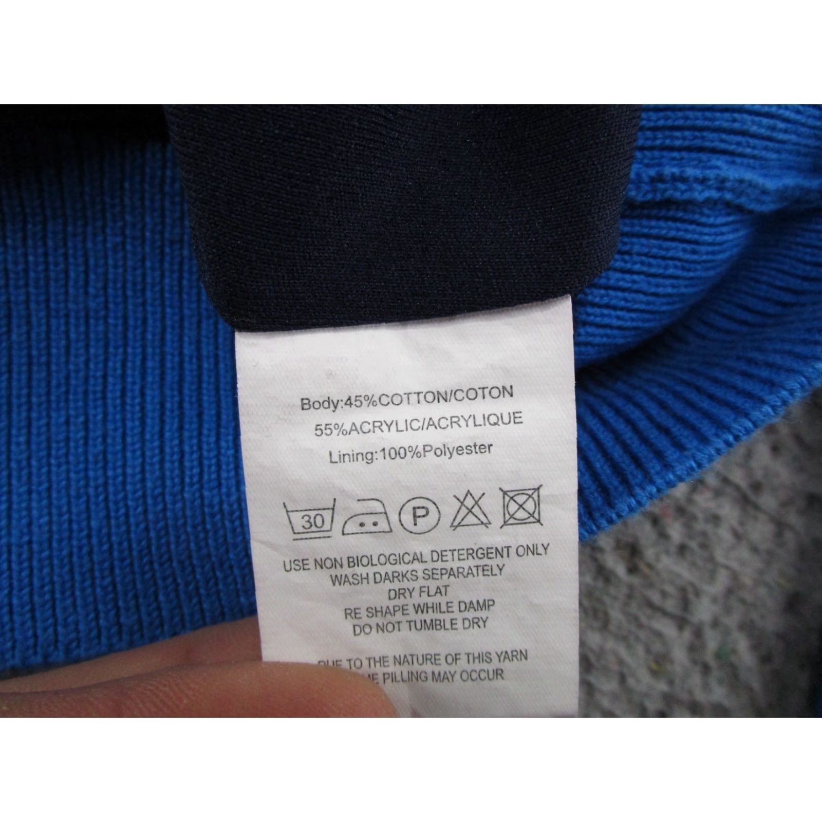 Cutter & Buck Cutter & Buck Pullover Mens XL Blue 1/4 Zip Mock Neck Golf Moisture Wicking Pockets Lined UV Protection Regular Casual Season: Spring Winter Size US XL / EU 56 / 4 - 4 Thumbnail