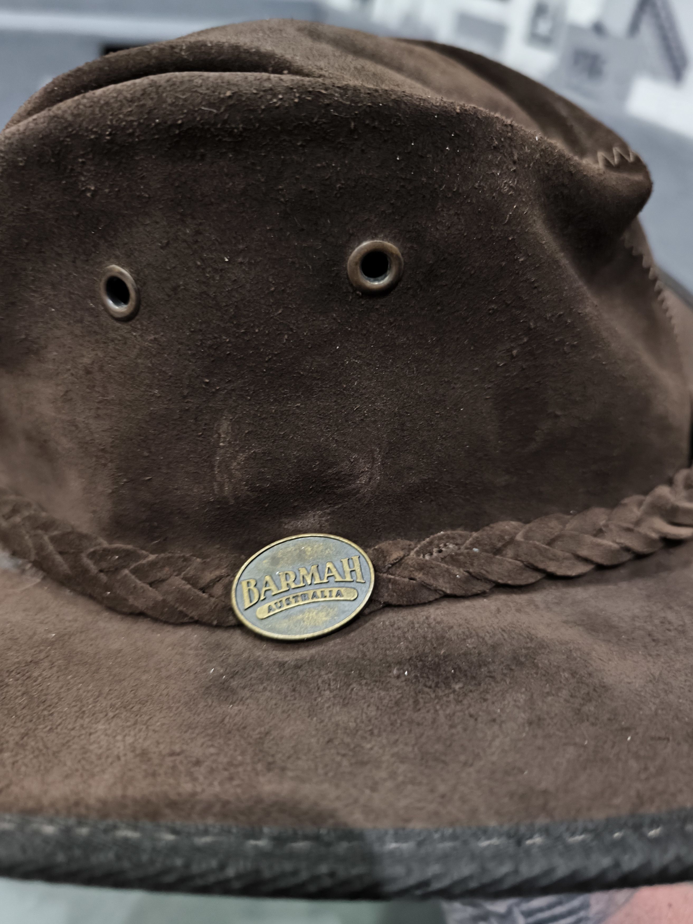 Other Men's Barmah Squashy Leather Hat Size Large Australian Size 34 - 7 Thumbnail