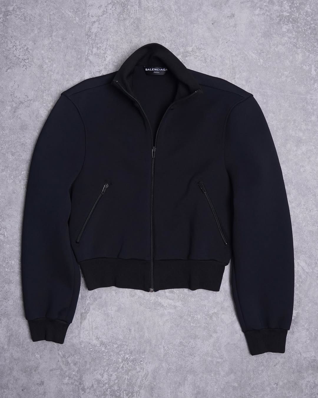 Balenciaga SS17 Power Shoulder Cropped Jacket | Grailed